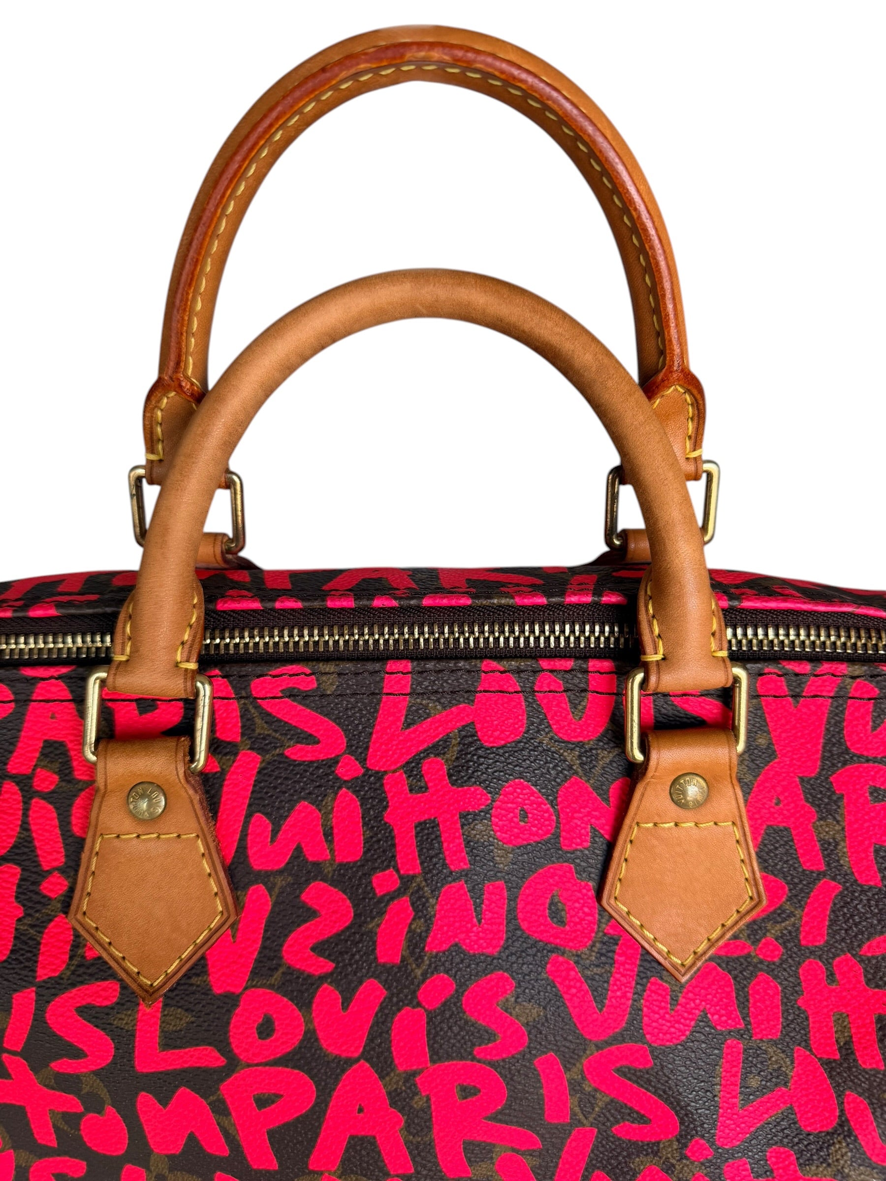 Louis Vuitton x Stephen Sprouse Monogram Speedy 30 in Fuchsia Pink