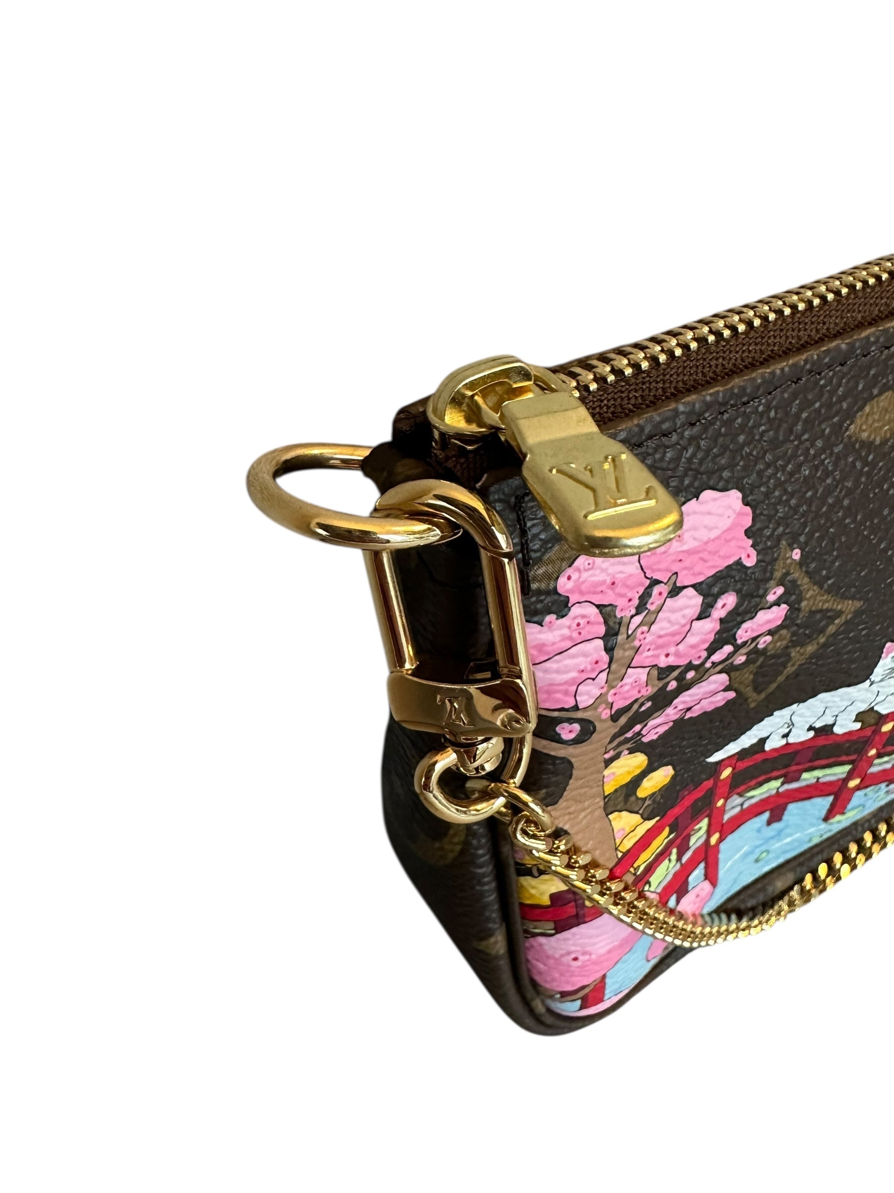 Louis Vuitton Limited Edition Christmas Animation Japanese Garden Mini Pochette - Brown