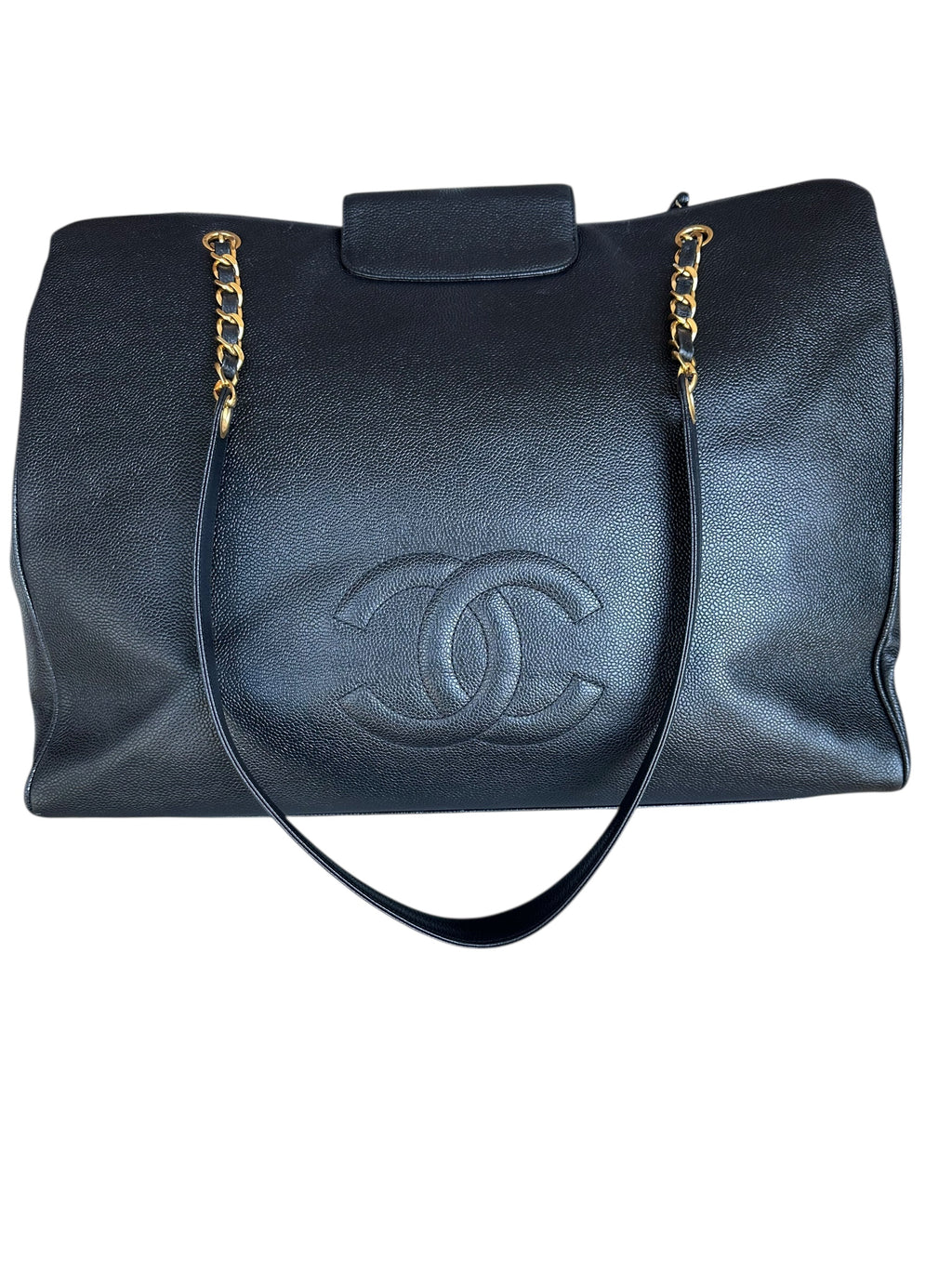 Chanel Supermodel Tote in Caviar Leather - Black, GHW