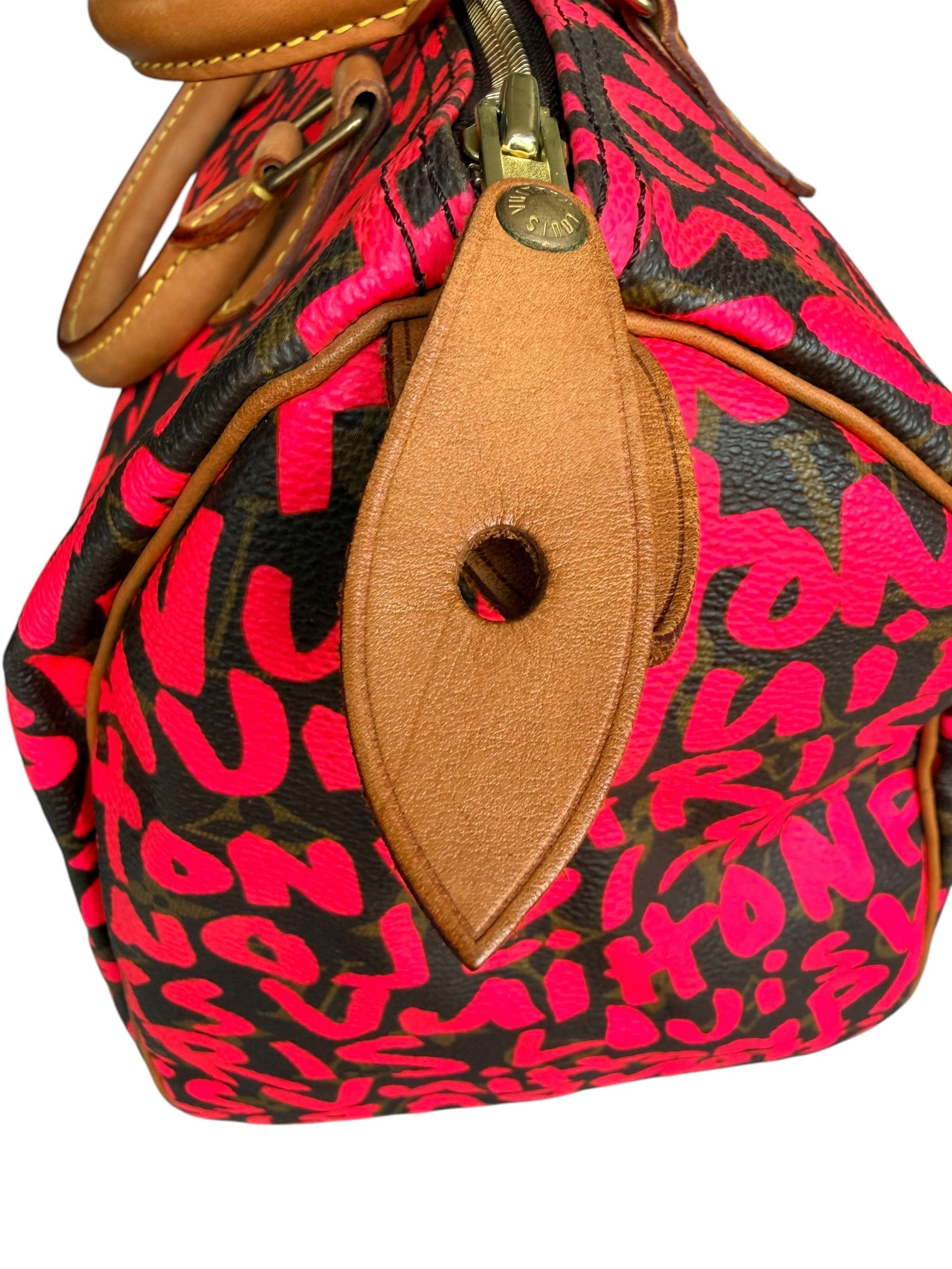 Louis Vuitton x Stephen Sprouse Monogram Speedy 30 in Fuchsia Pink