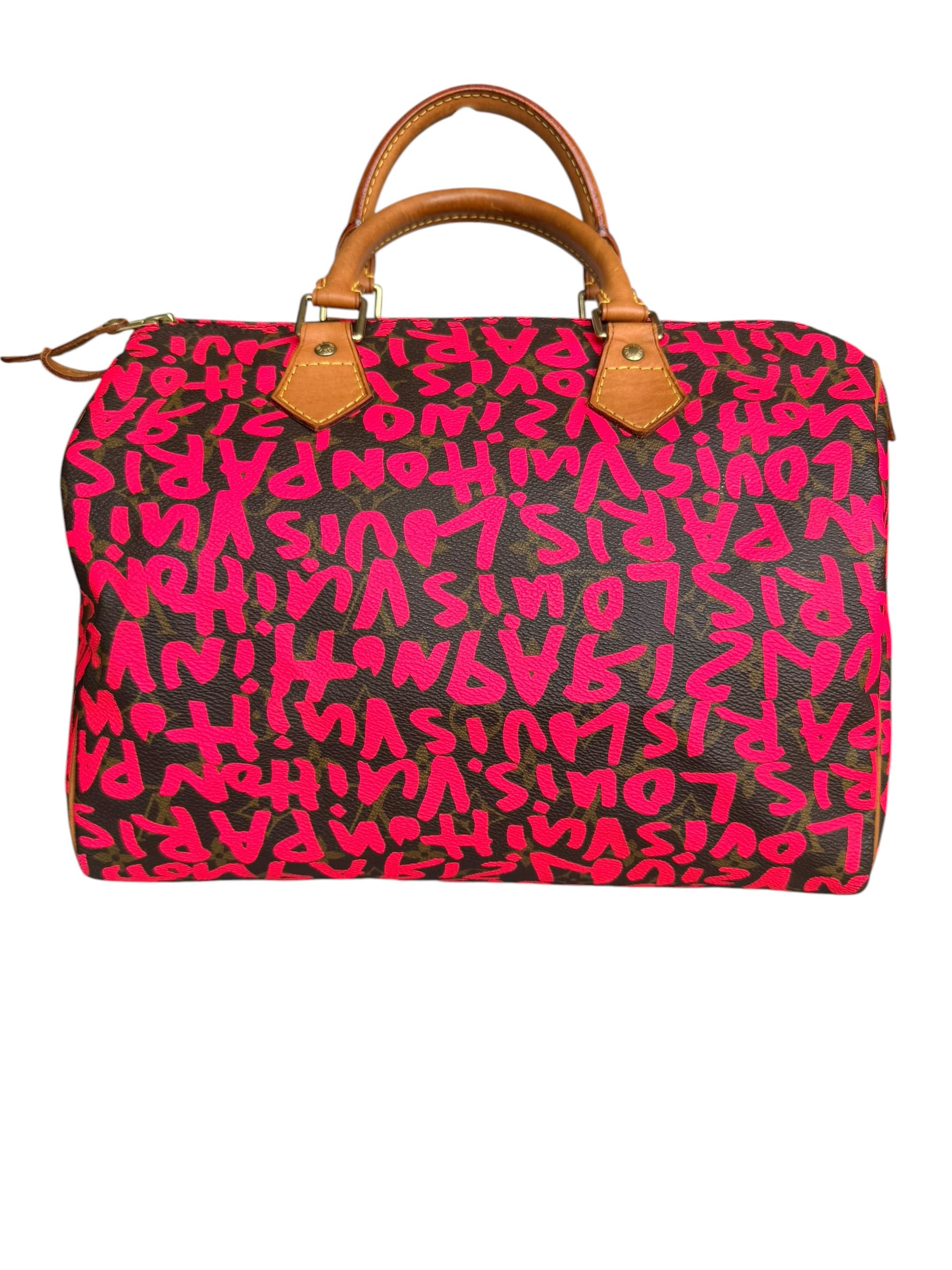 Louis Vuitton x Stephen Sprouse Monogram Speedy 30 in Fuchsia Pink
