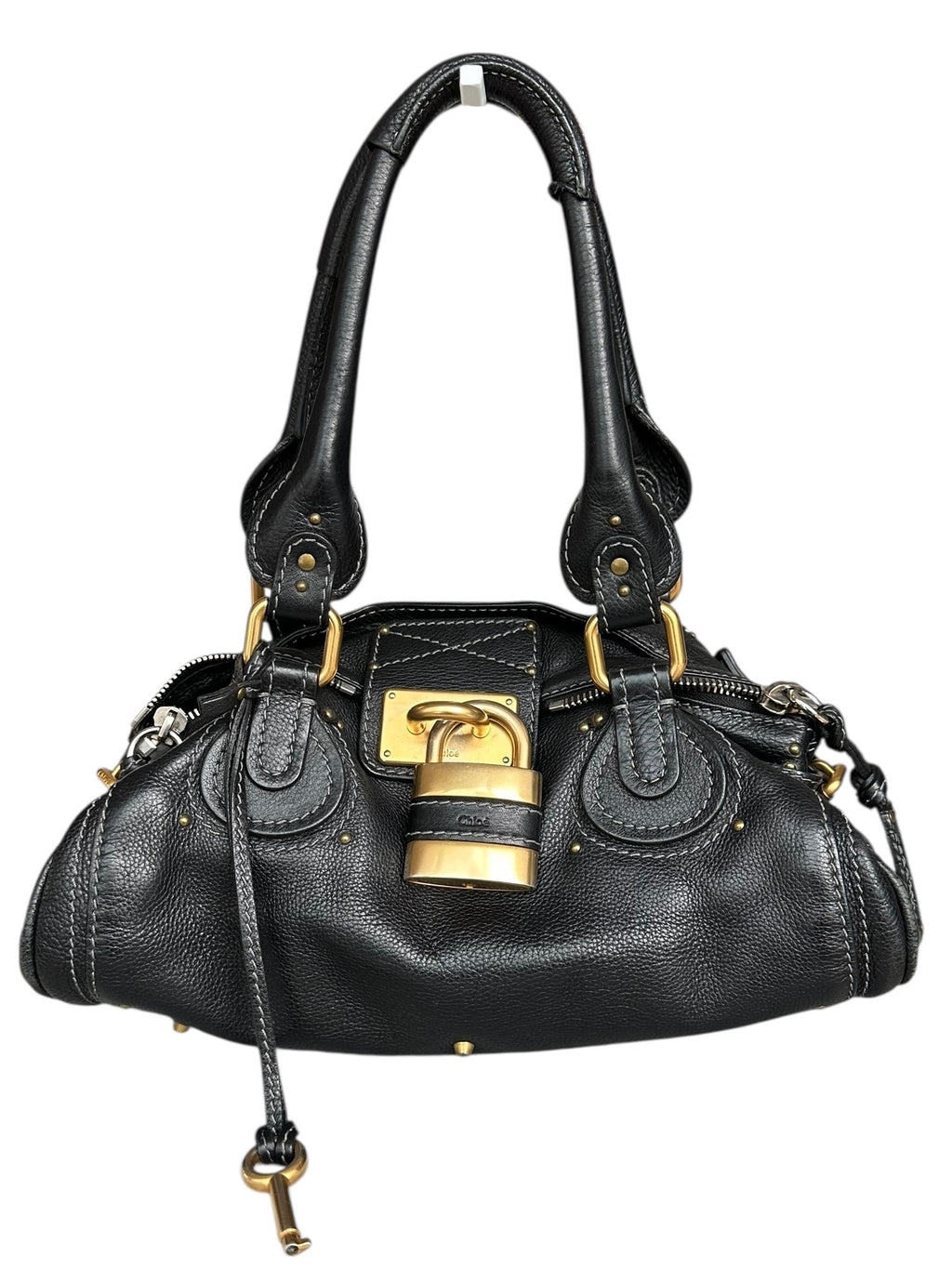 Chloe Vintage 2005 Paddington Leather Bag - Black, GHW