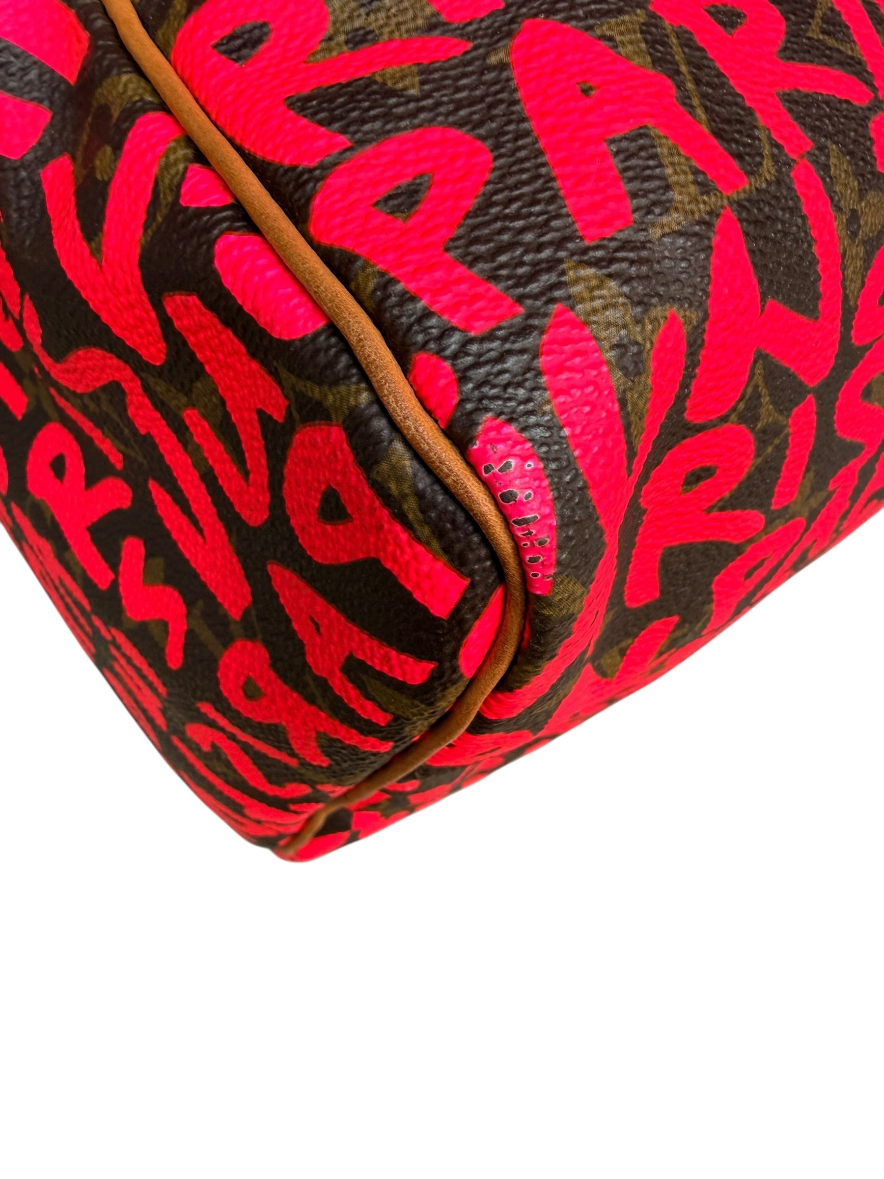 Louis Vuitton x Stephen Sprouse Monogram Speedy 30 in Fuchsia Pink