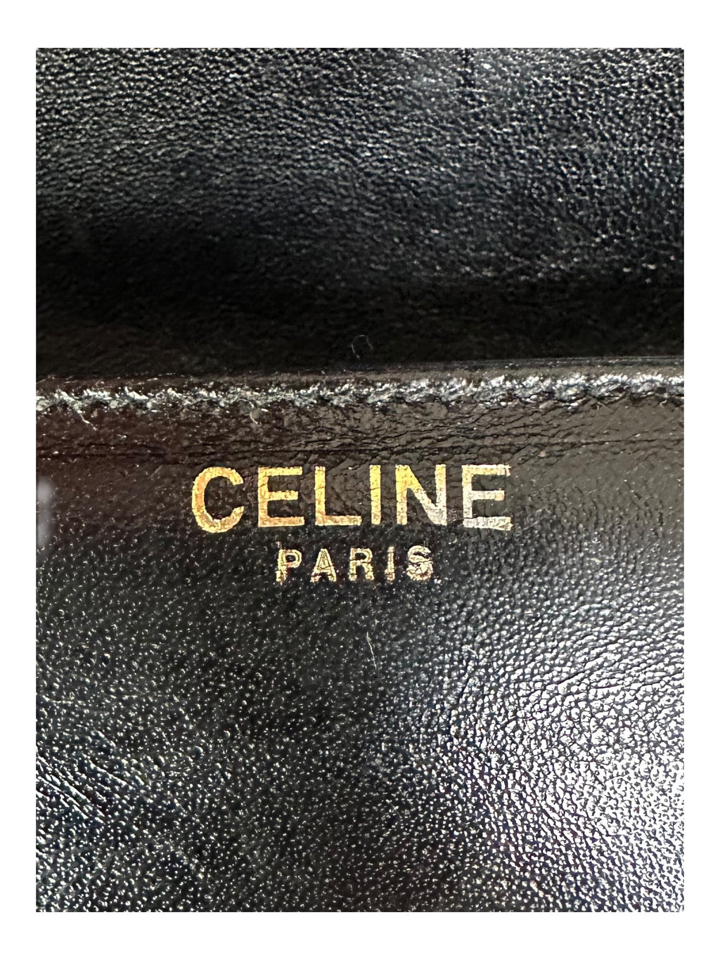 Celine 70s Vintage 2-Way Shoulder Bag with Carriage Clasp - Black