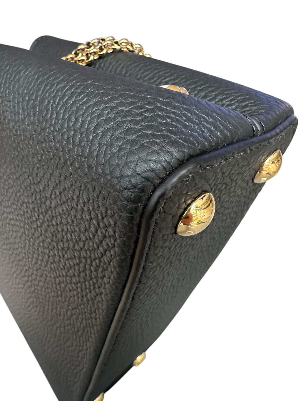 Louis Vuitton Capucines BB with Mother of Pearl Effect Hardware - Black