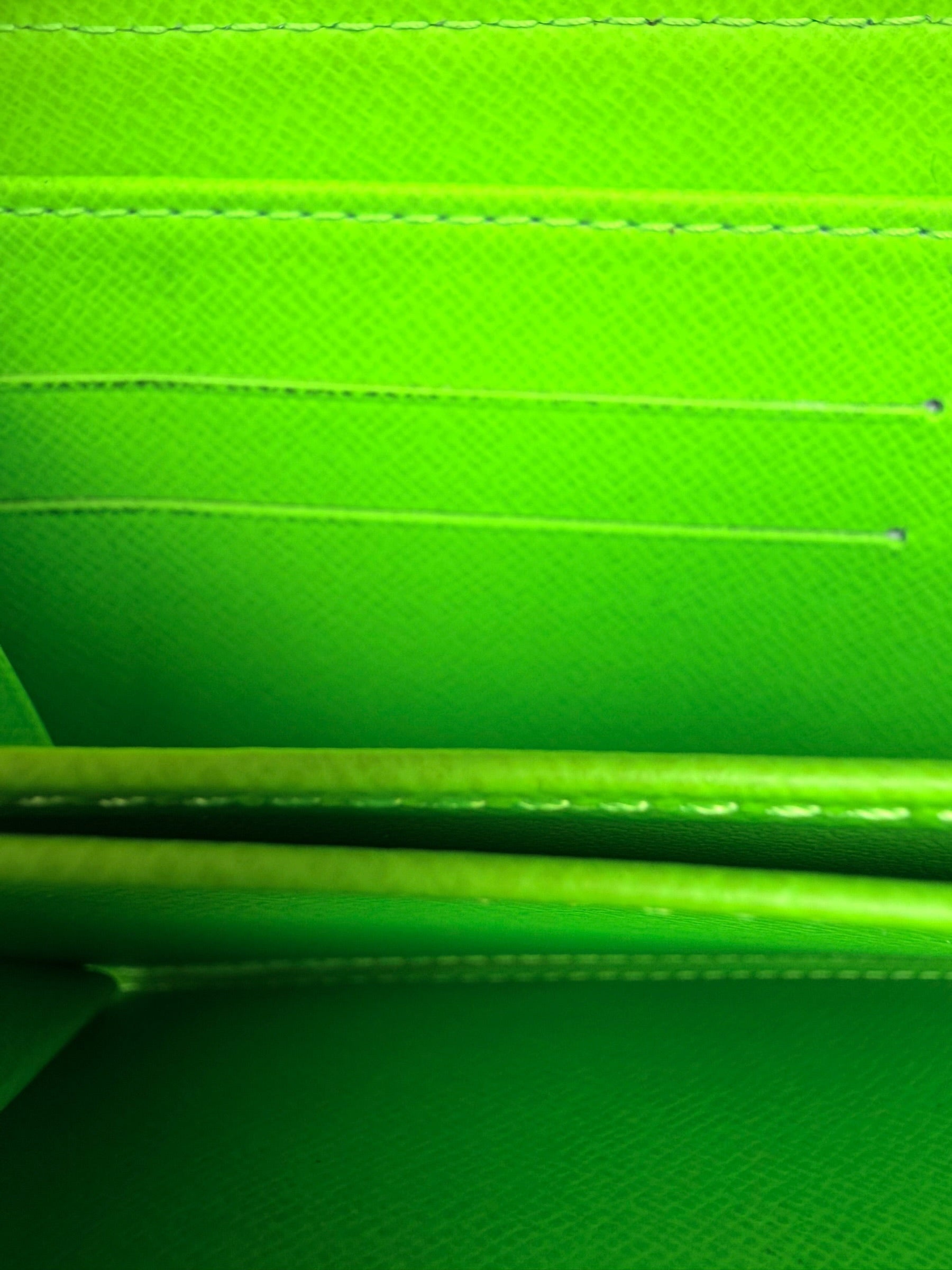 Louis Vuitton Sprouse Graffiti Zippy Wallet in Neon Green