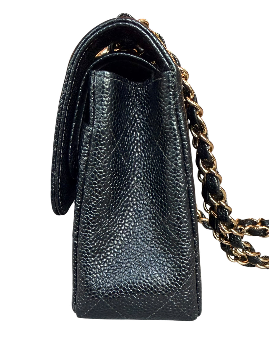 Chanel Small Double Flap in Black Caviar Leather GHW