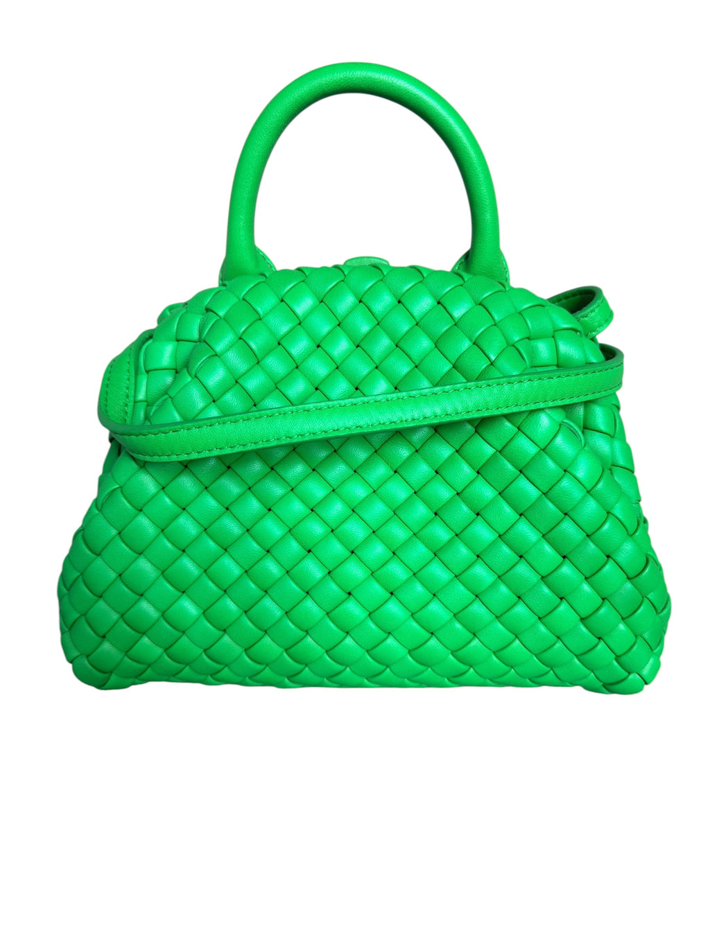 Bottega Veneta Mini Handle Bag in Parakeet Green