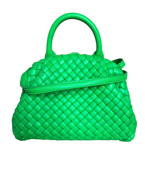 Bottega Veneta Mini Handle Bag in Parakeet Green