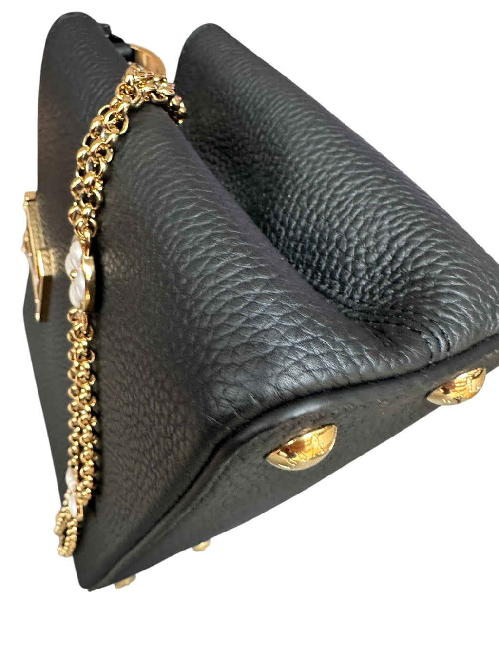 Louis Vuitton Capucines BB with Mother of Pearl Effect Hardware - Black