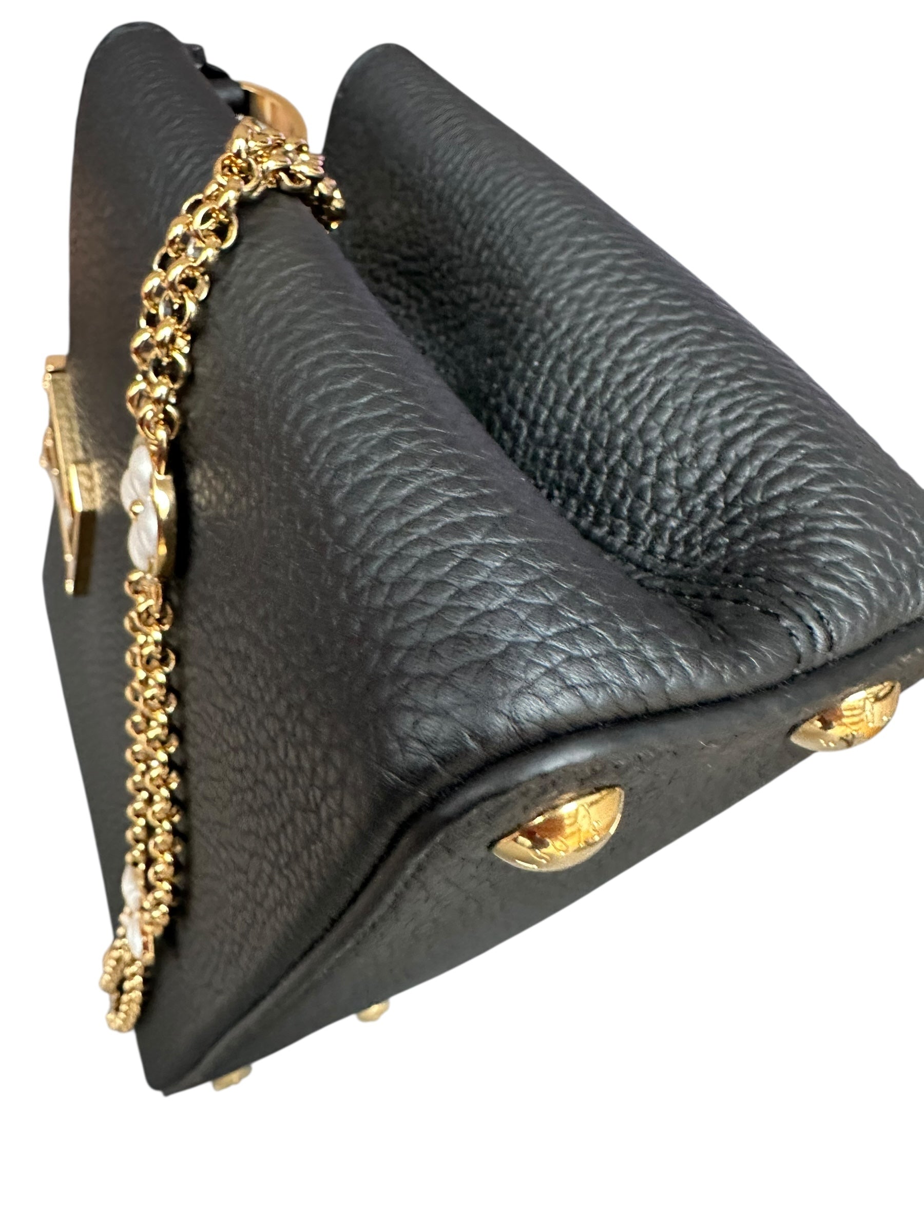 Louis Vuitton Capucines BB with Mother of Pearl Effect Hardware - Black