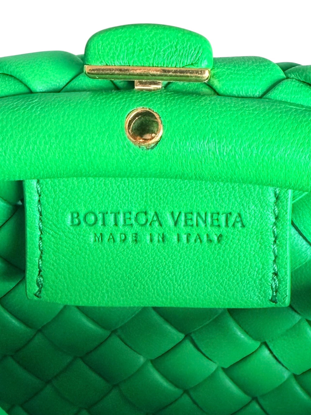 Bottega Veneta Mini Handle Bag in Parakeet Green