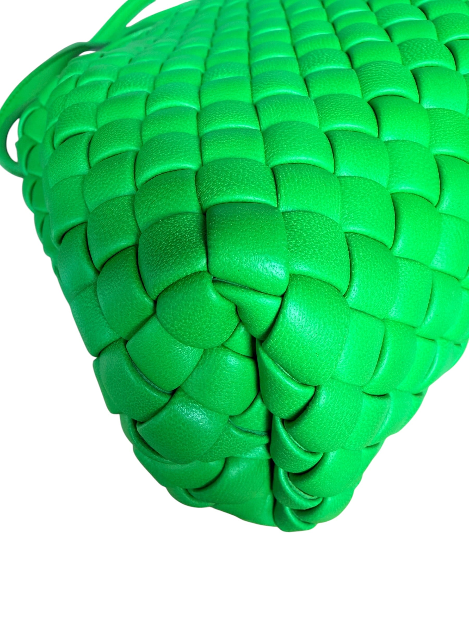 Bottega Veneta Mini Handle Bag in Parakeet Green