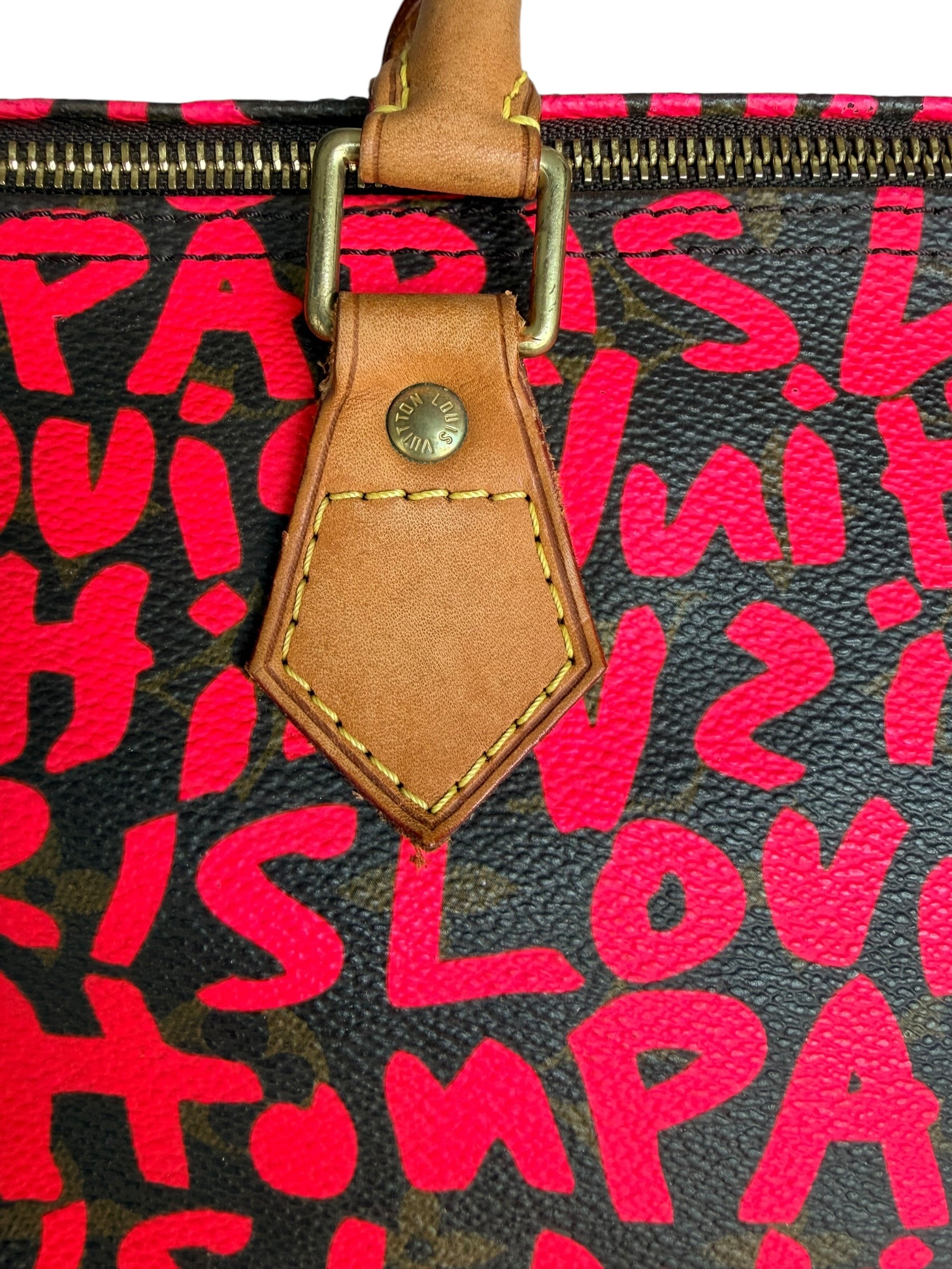 Louis Vuitton x Stephen Sprouse Monogram Speedy 30 in Fuchsia Pink