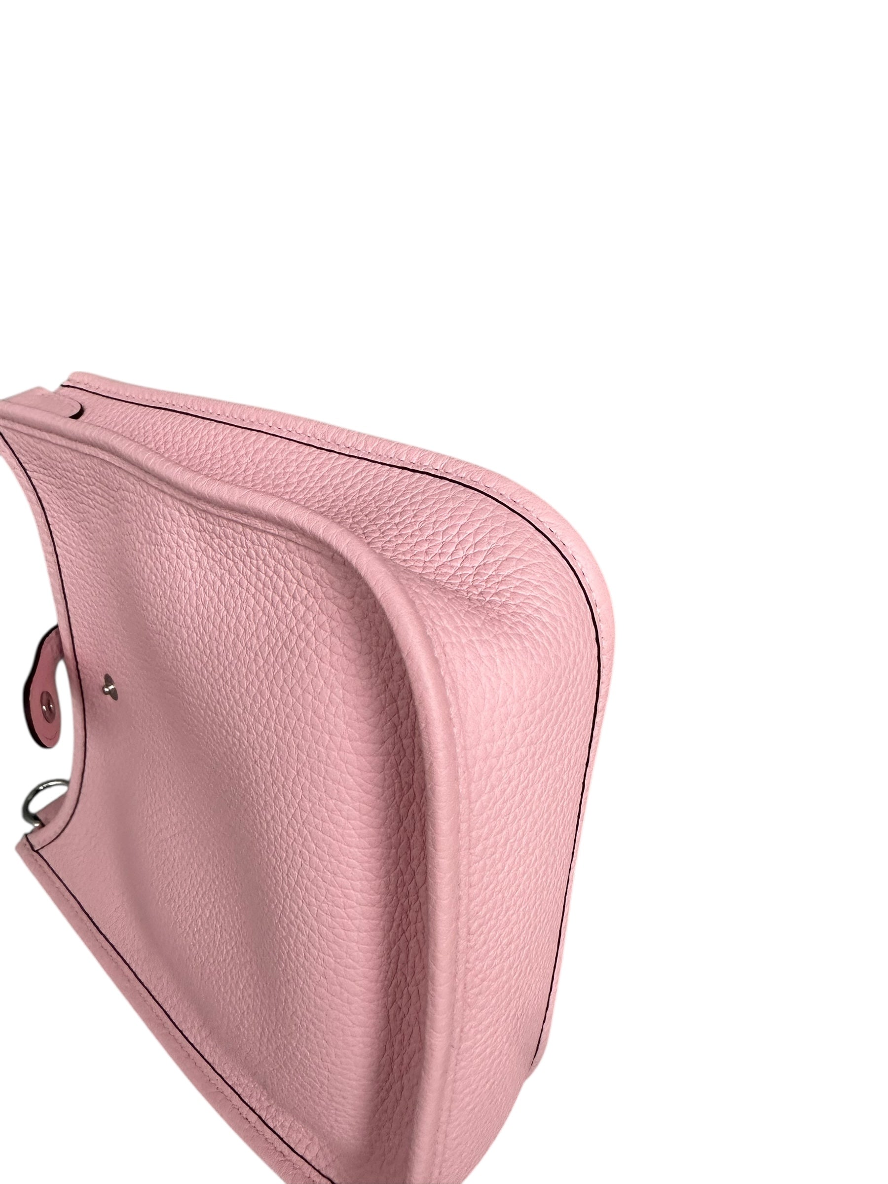 Hermes 2025 Mini Evelyn - Sakura Pink