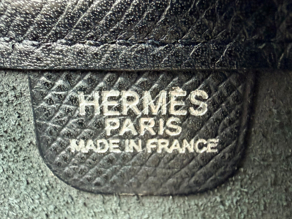 Hermés Vintage Vespa PM Bag in Noir Veau Epsom Leather PHW