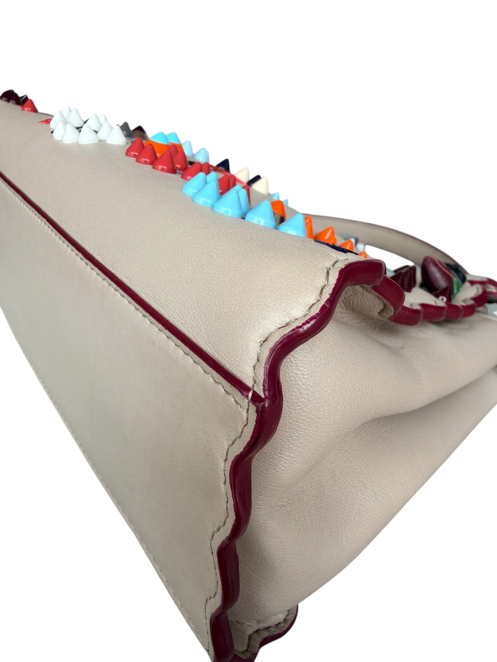 Fendi Peekaboo Embellished Floral Convertible Bag