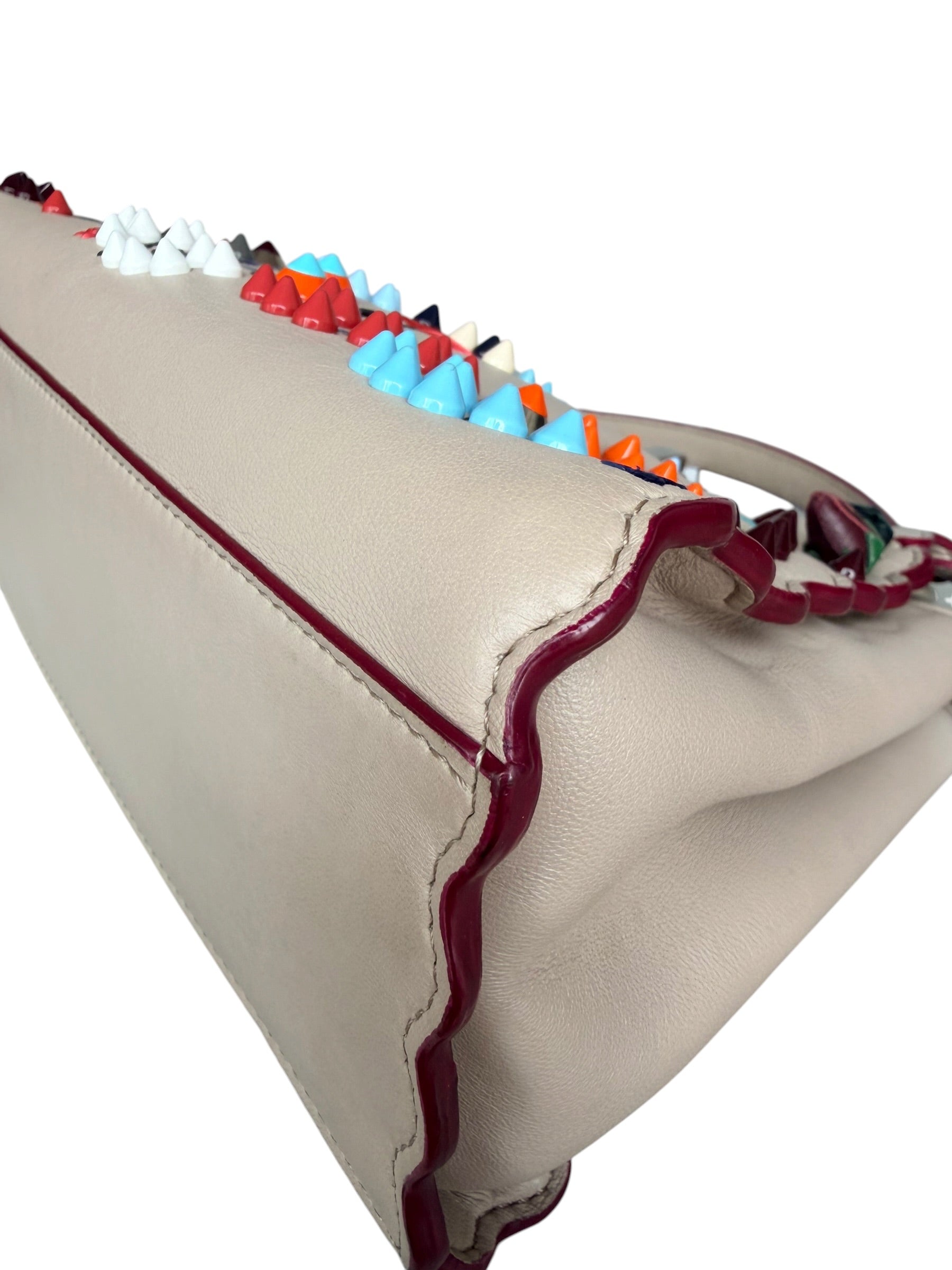 Fendi Peekaboo Embellished Floral Convertible Bag