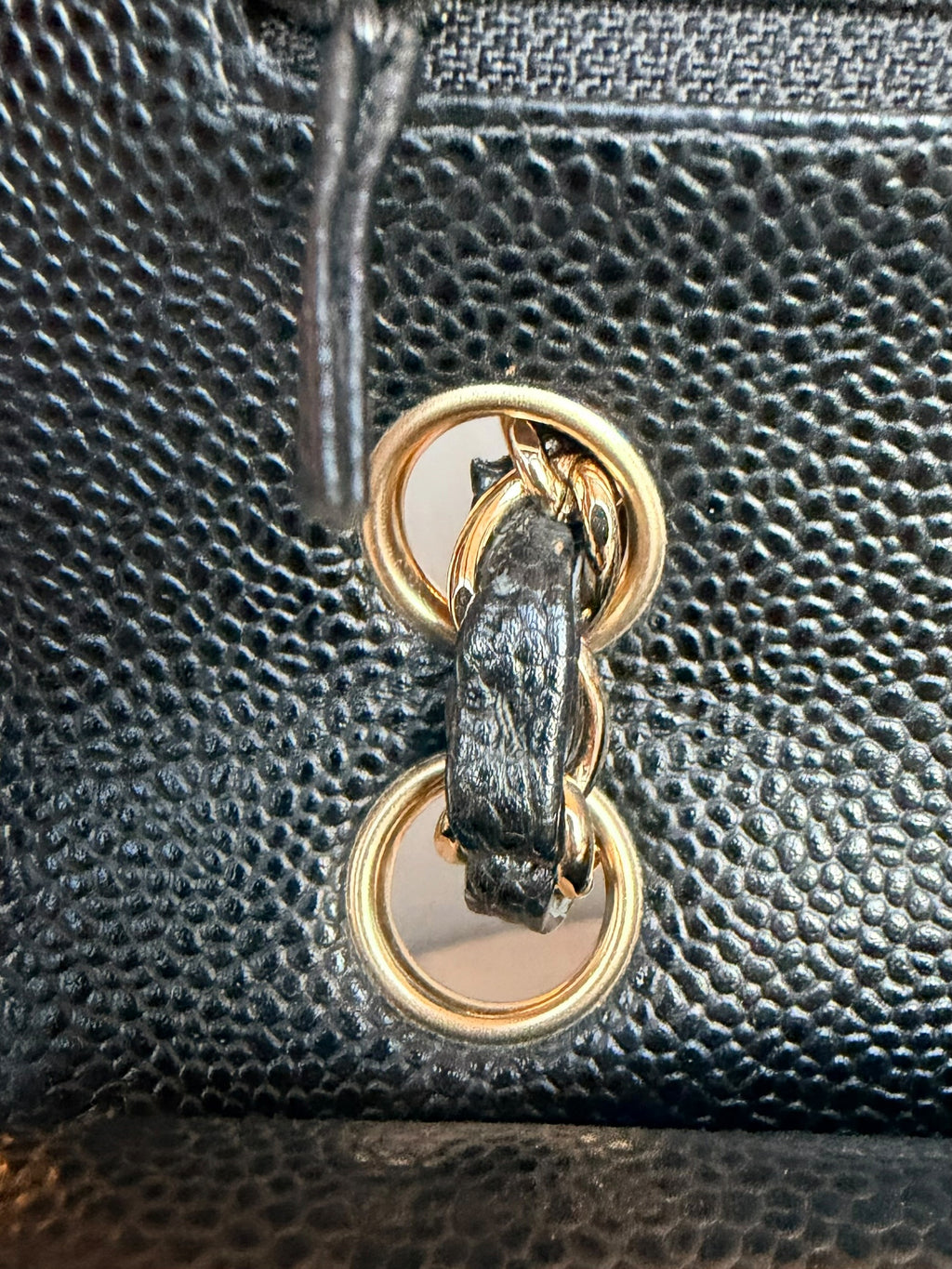 Chanel Small Double Flap in Black Caviar Leather GHW