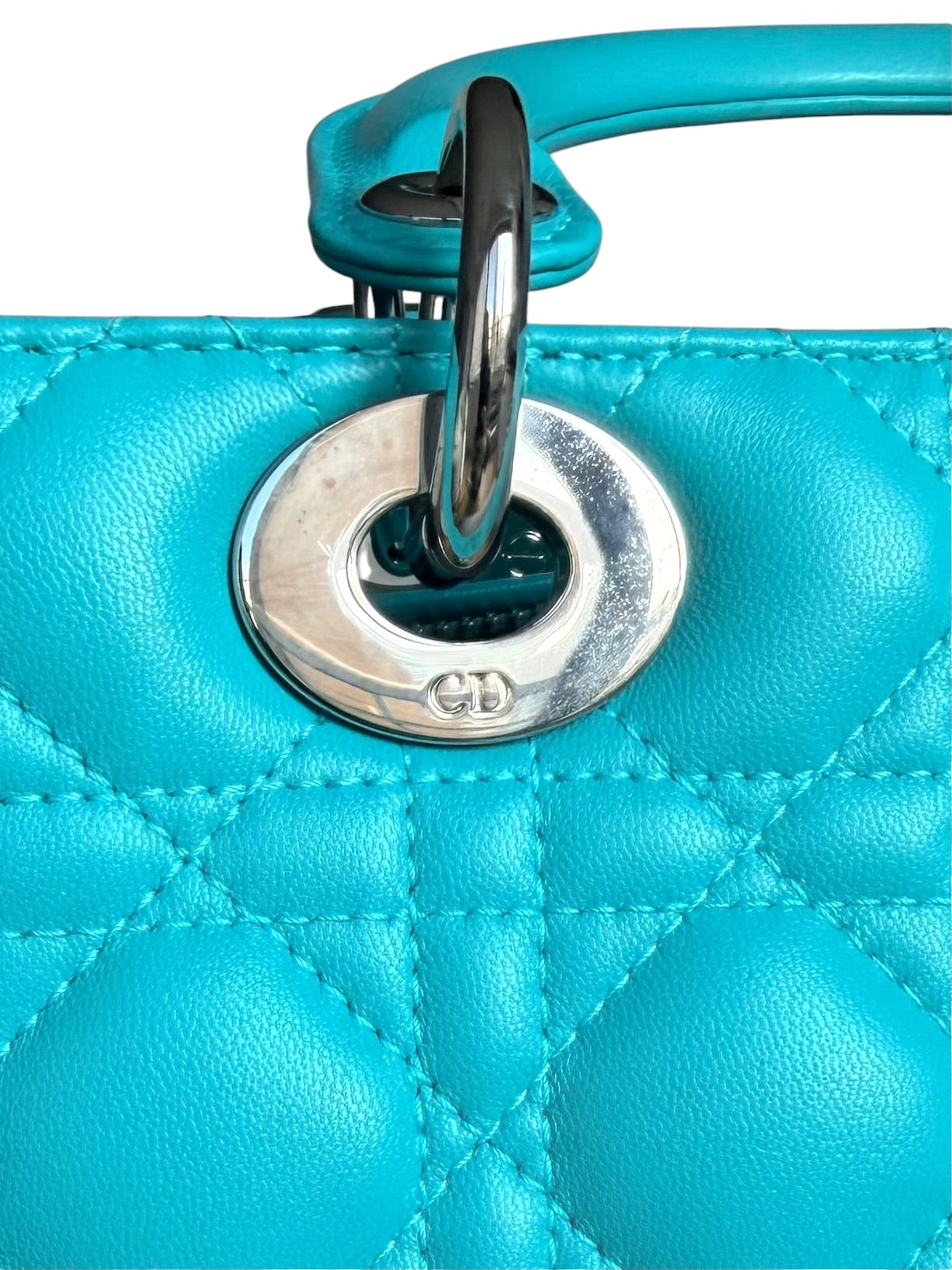 Dior Medium Lady Dior in Tiffany Blue