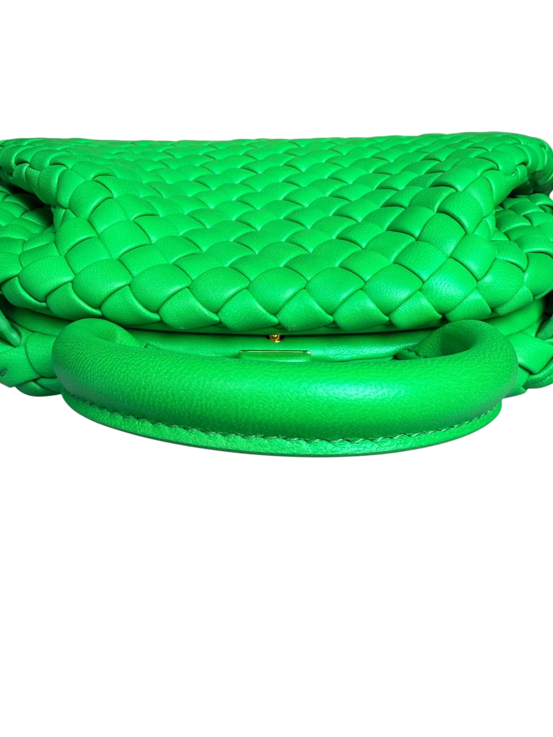 Bottega Veneta Mini Handle Bag in Parakeet Green