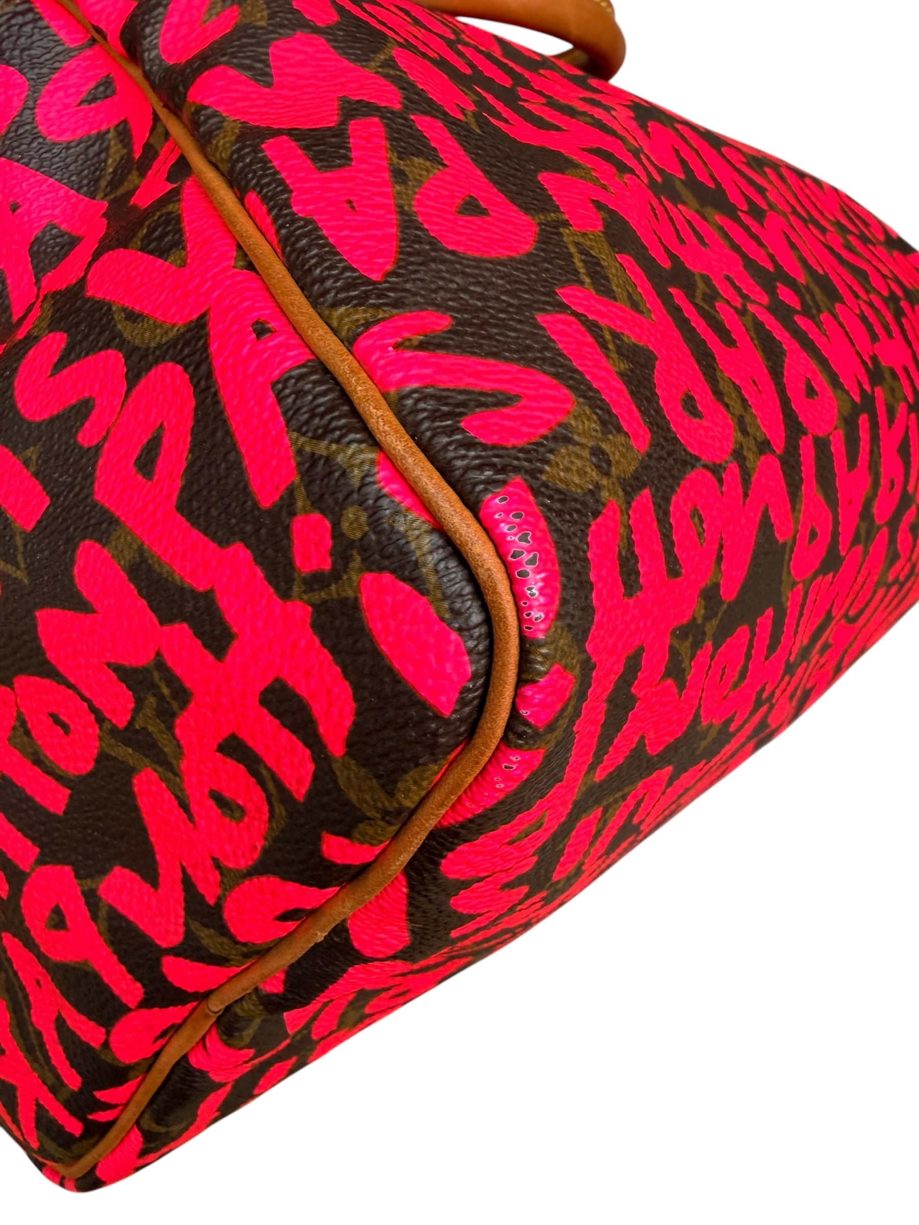 Louis Vuitton x Stephen Sprouse Monogram Speedy 30 in Fuchsia Pink