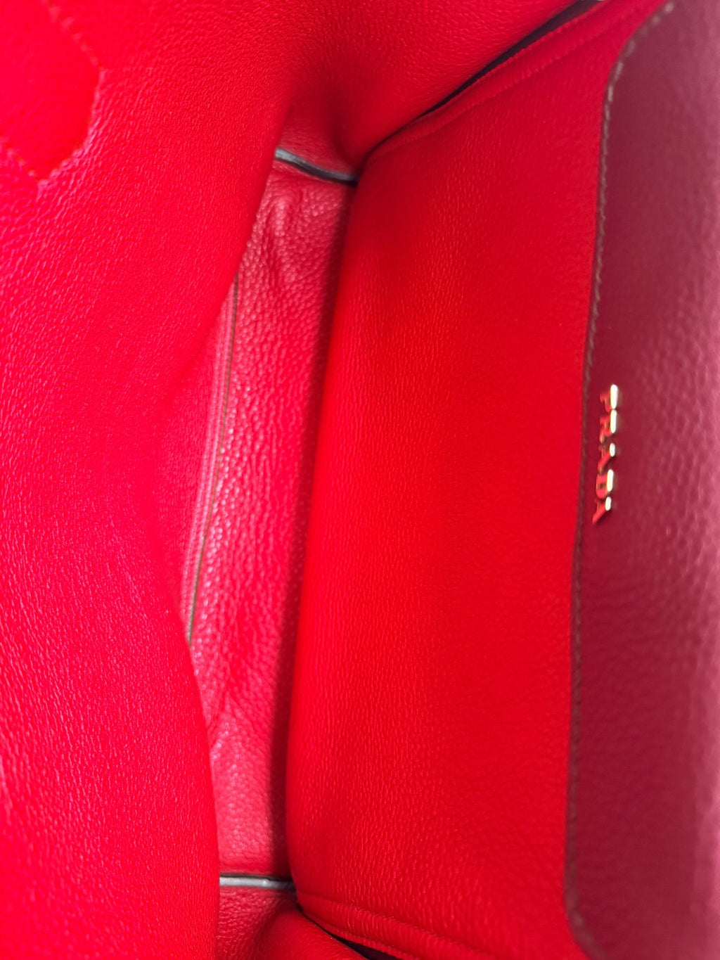 Prada Cuir Double Tote Bag Vitella Daino Leather - Bordeaux