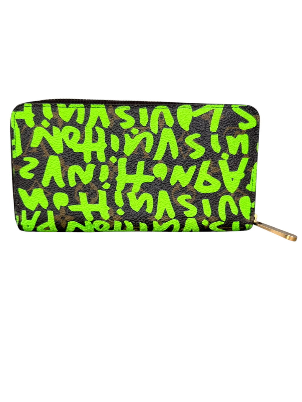 Louis Vuitton Sprouse Graffiti Zippy Wallet in Neon Green