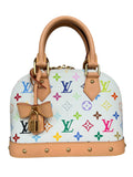 Louis Vuitton x Takashi Murakami Alma BB in White Multicolor