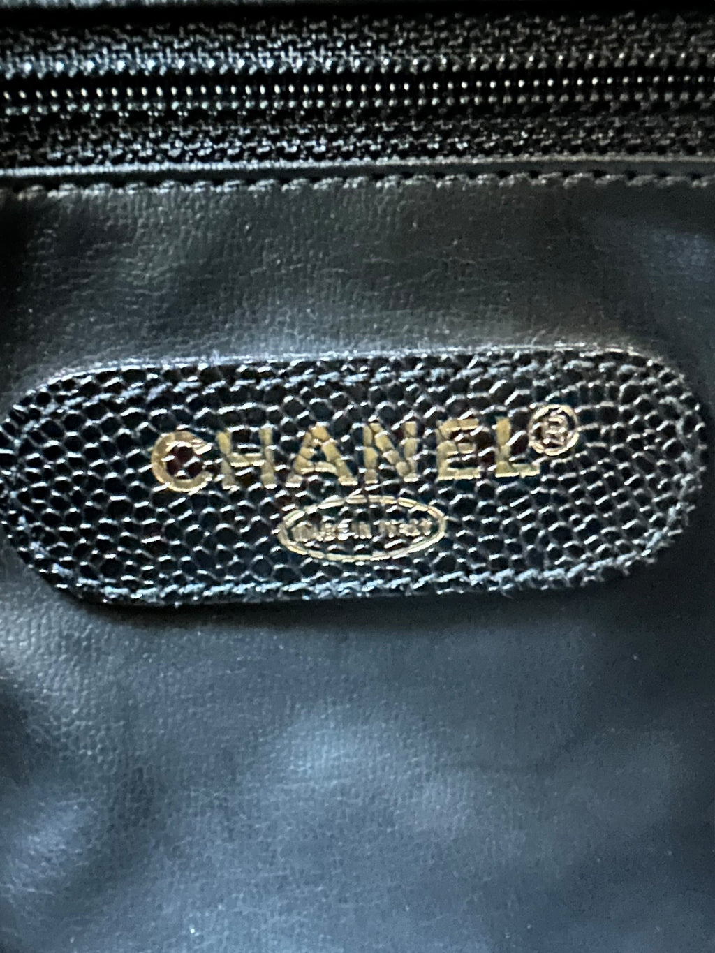 Chanel 1991-1994 Vintage Coco Mark Mini Boston Bag Caviar Skin - Black, GHW