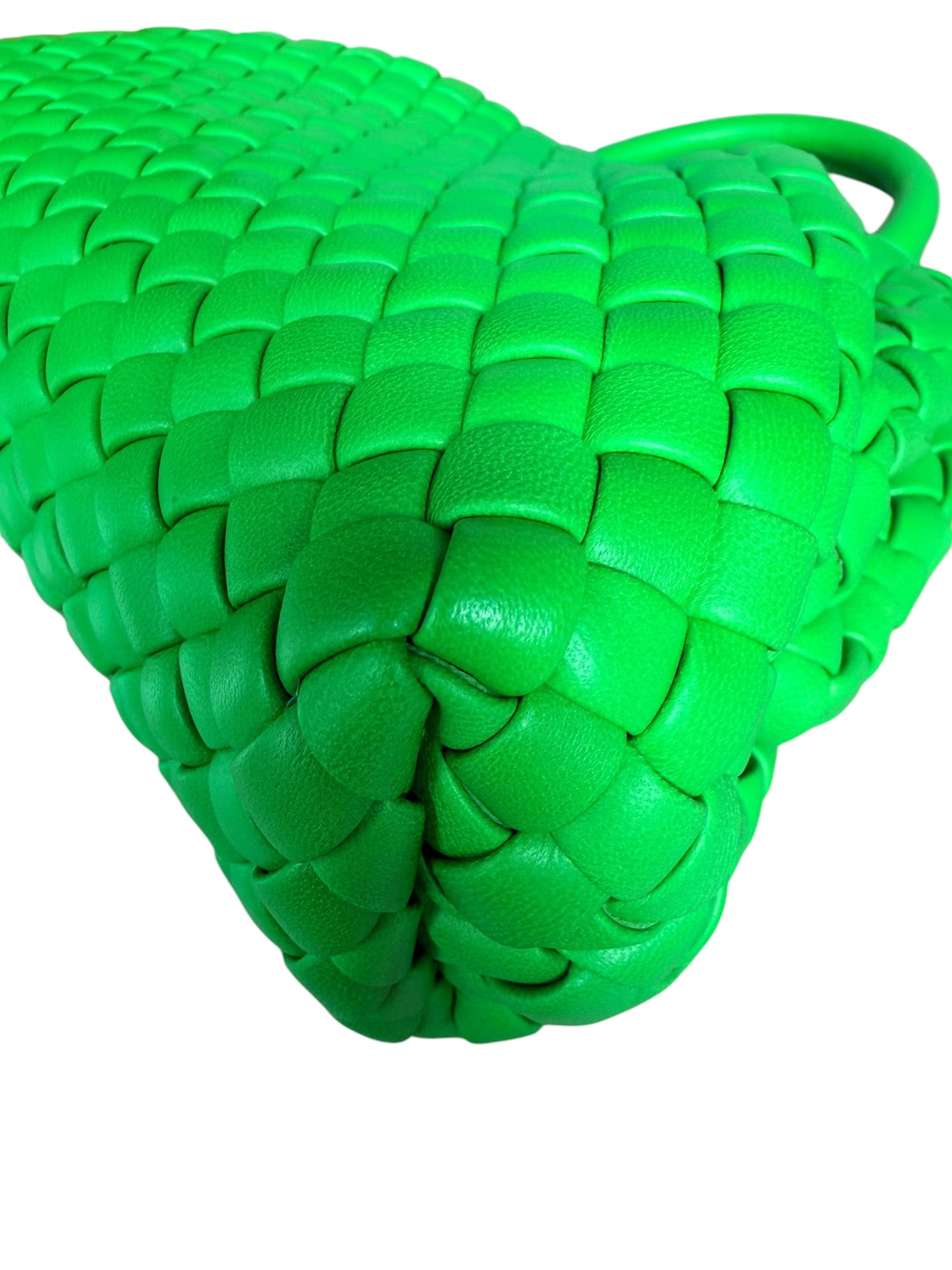 Bottega Veneta Mini Handle Bag in Parakeet Green