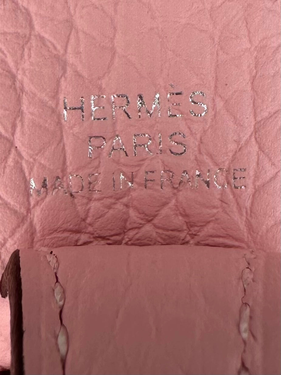 Hermes 2025 Mini Evelyn - Sakura Pink