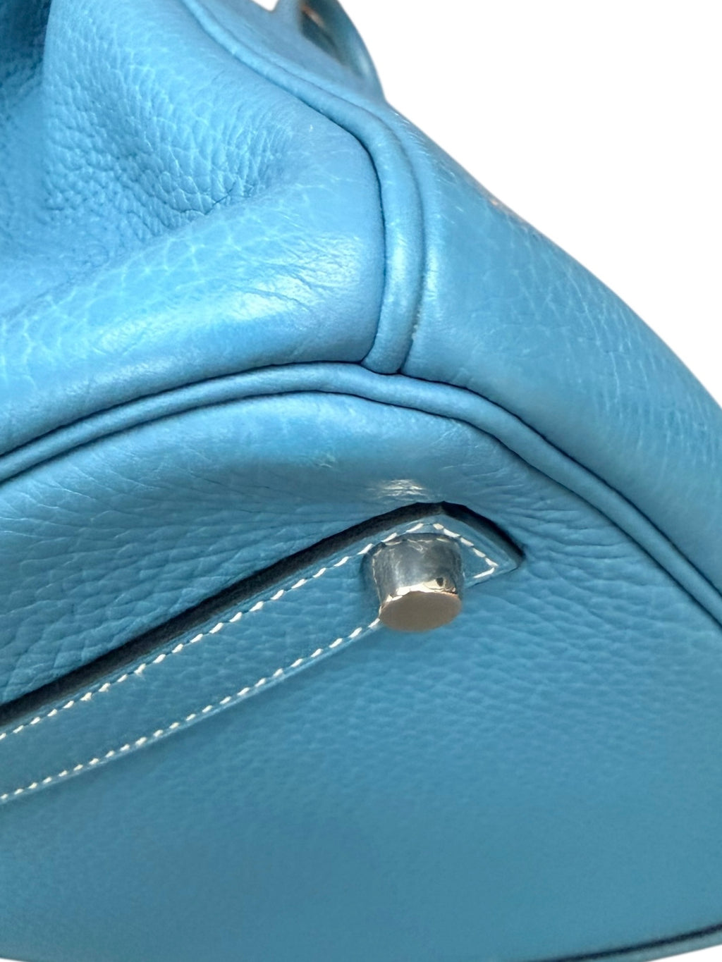 Hermes Birkin 35 Taurillon Clemence Leather - Blue Jean, PHW