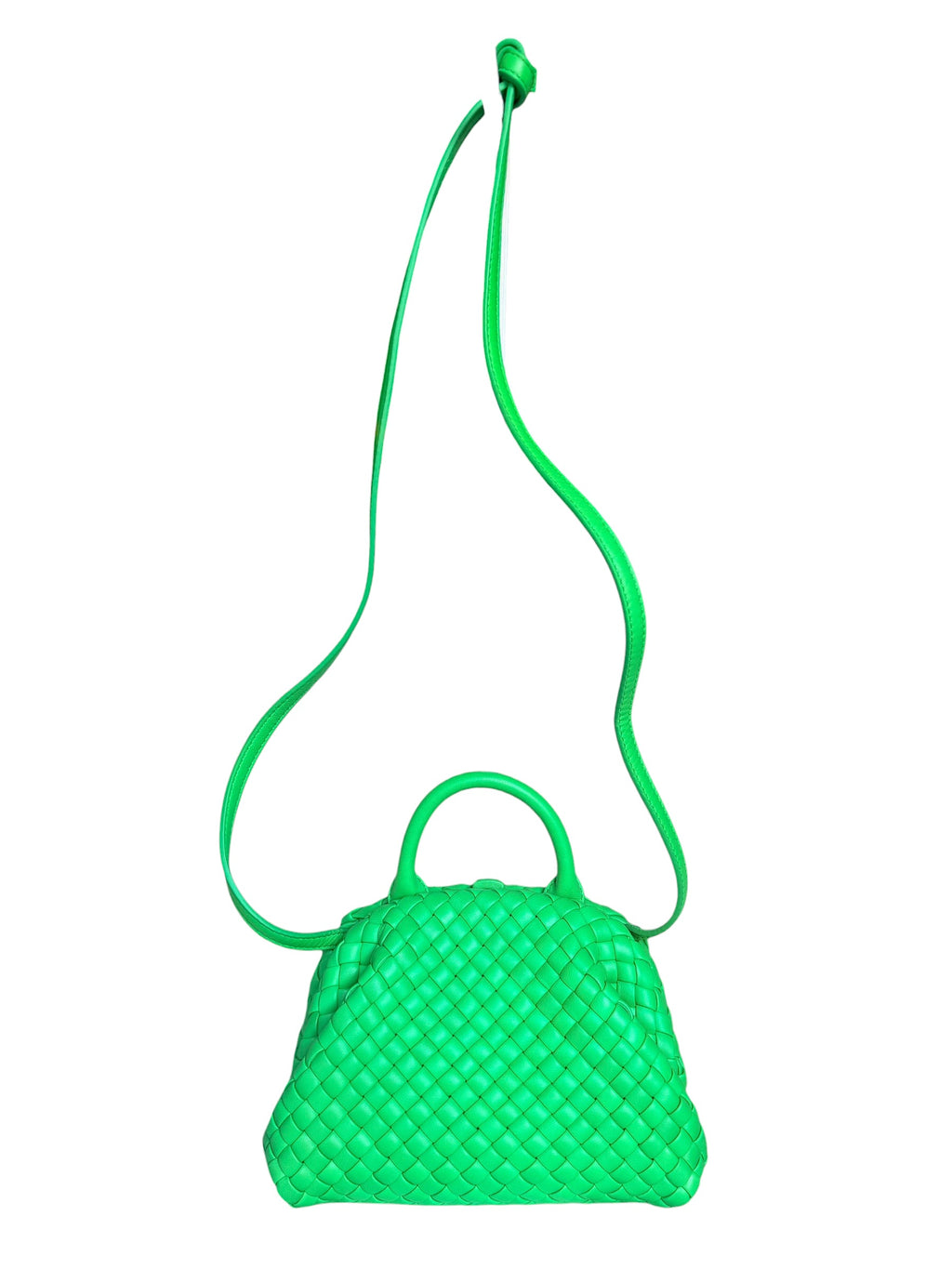 Bottega Veneta Mini Handle Bag in Parakeet Green