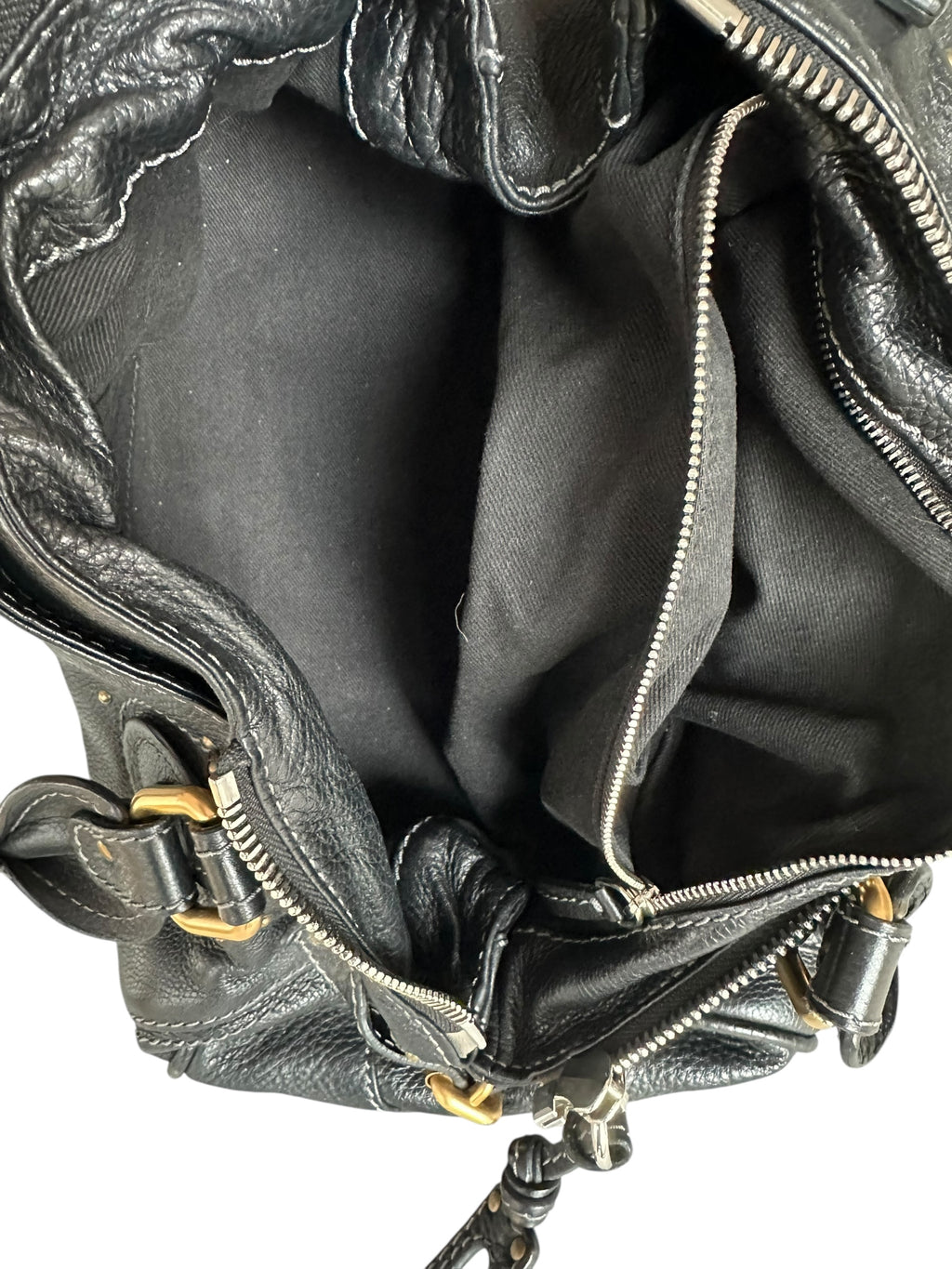 Chloe Vintage 2005 Paddington Leather Bag - Black, GHW