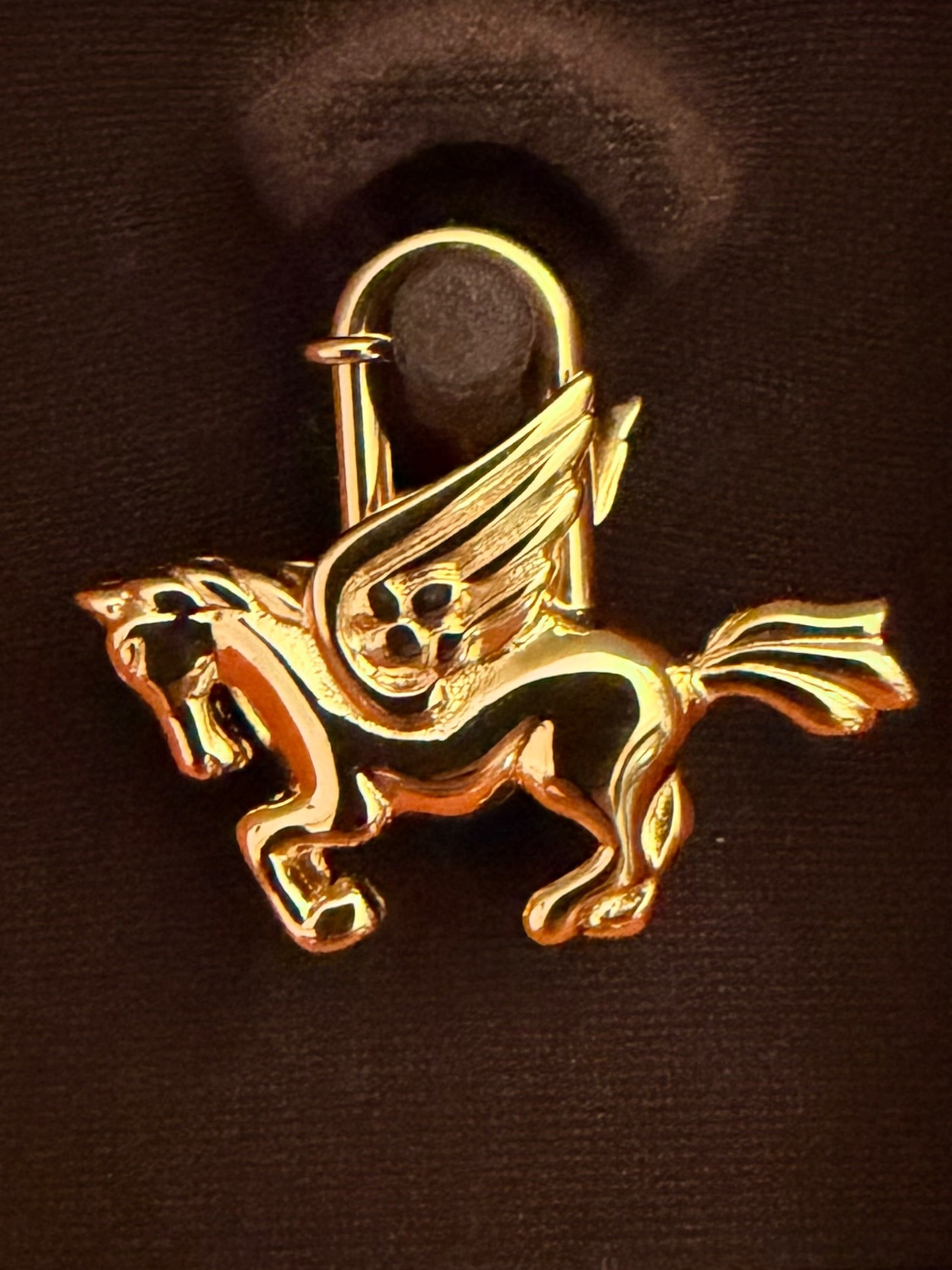 Hermès Pegasus Cadena Lock Charm in GHW