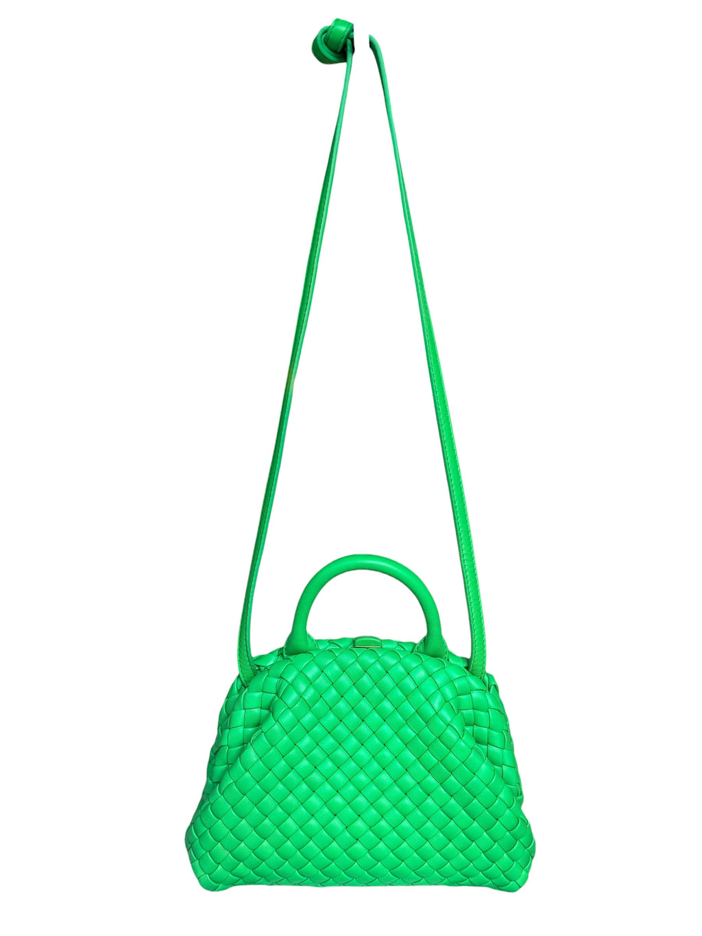 Bottega Veneta Mini Handle Bag in Parakeet Green