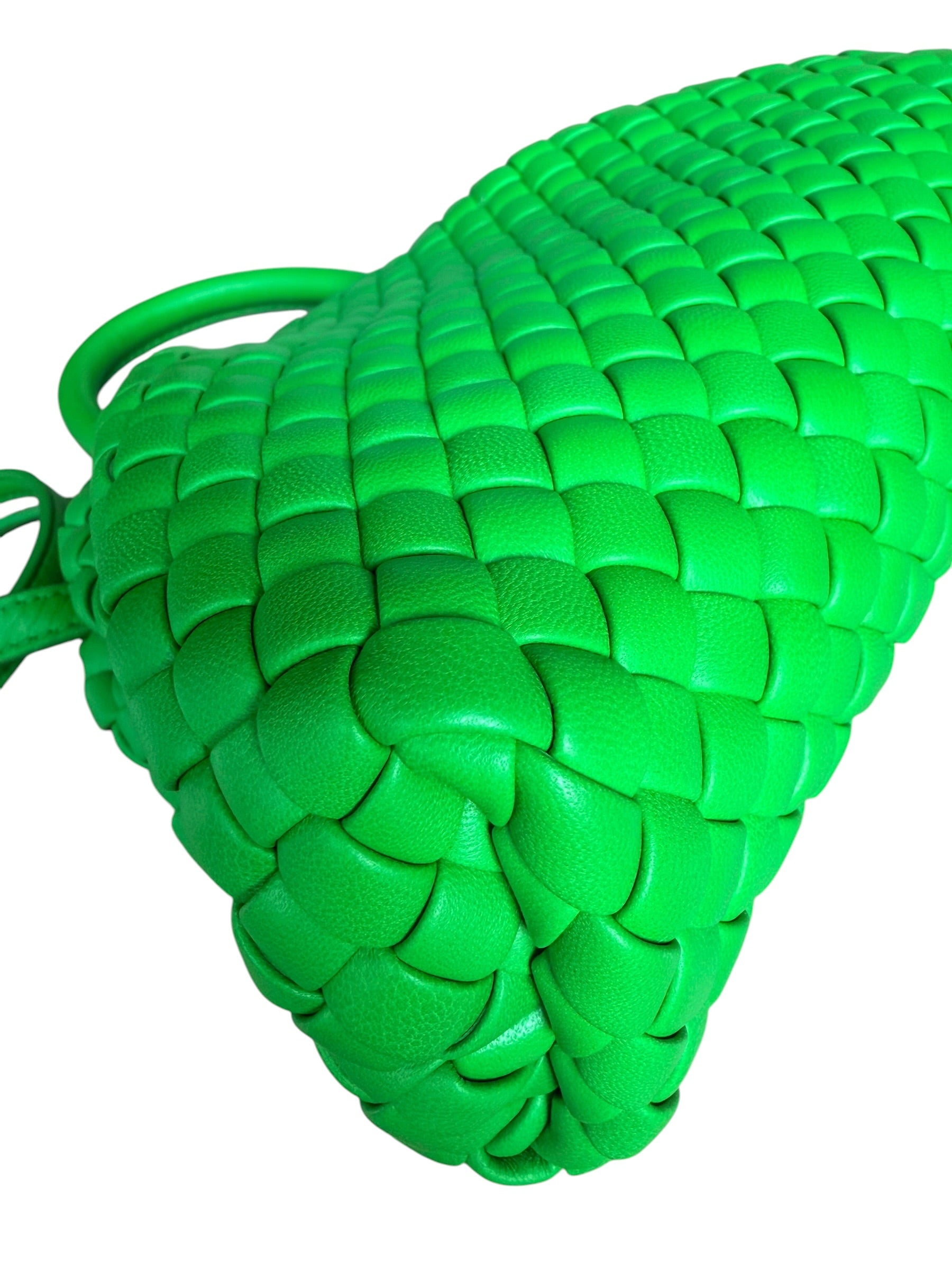 Bottega Veneta Mini Handle Bag in Parakeet Green
