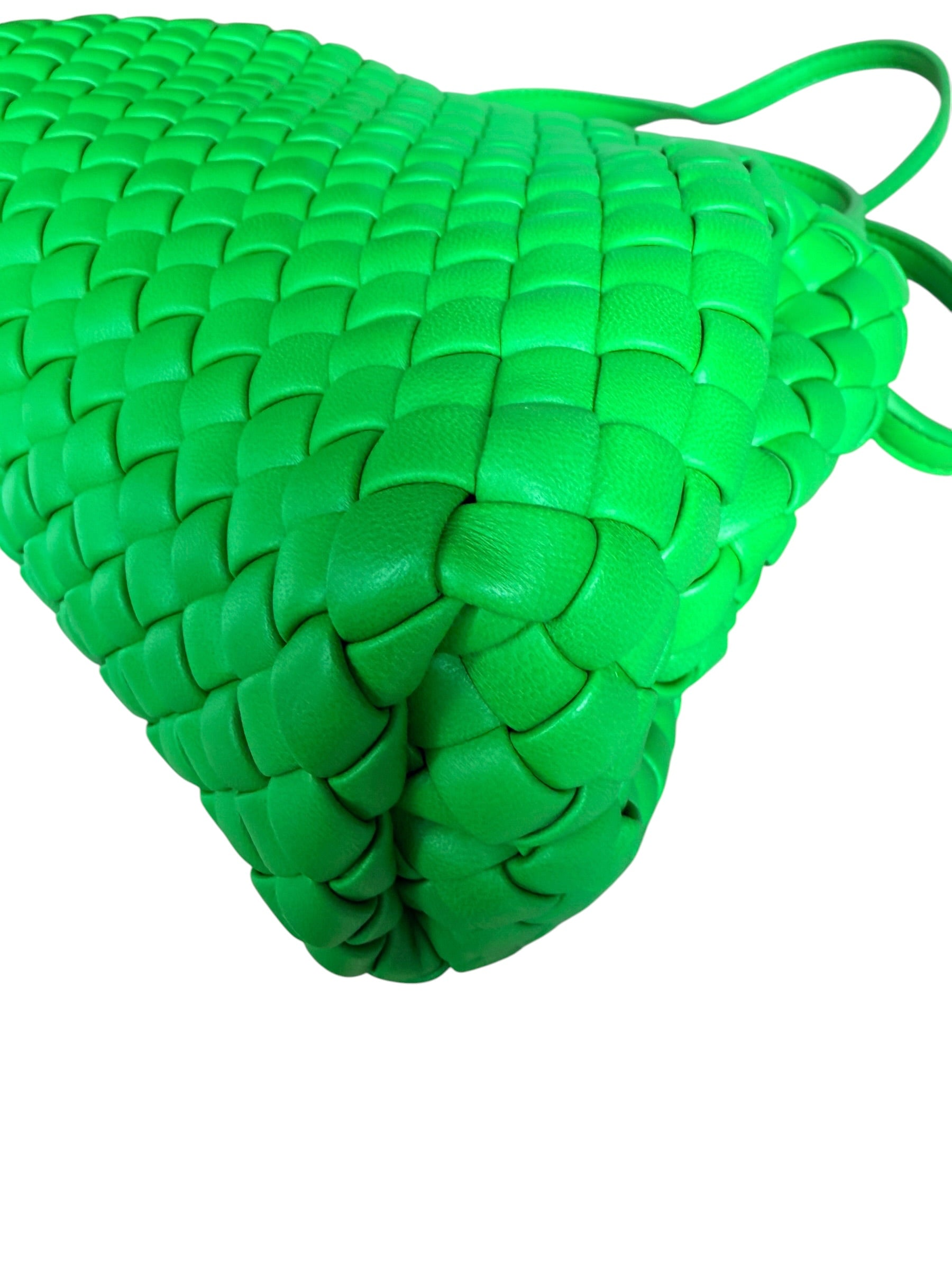 Bottega Veneta Mini Handle Bag in Parakeet Green