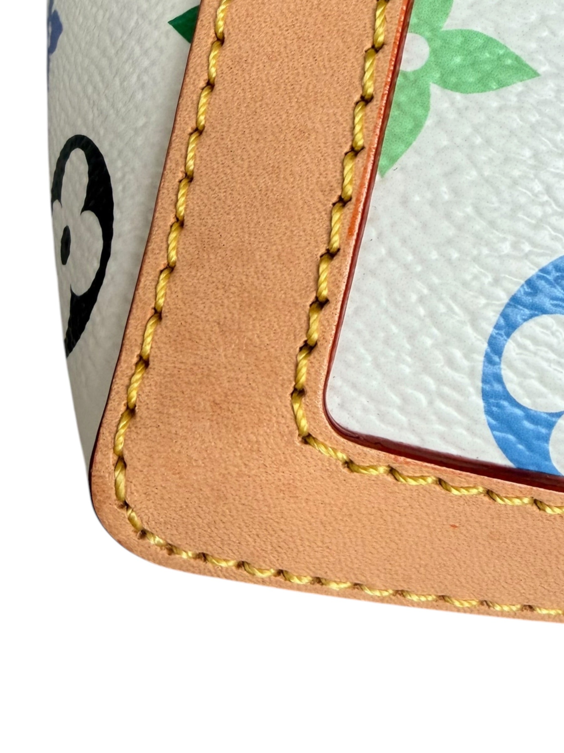 Louis Vuitton x Takashi Murakami Dauphine Soft GM in White Multicolor Monogram