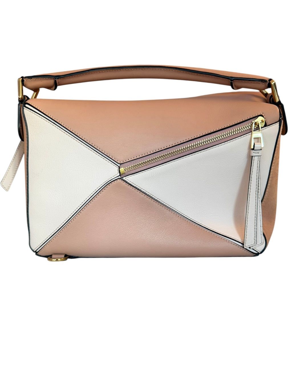 Loewe Medium Classic Puzzle 2 Way Tricolor in Blush Pink