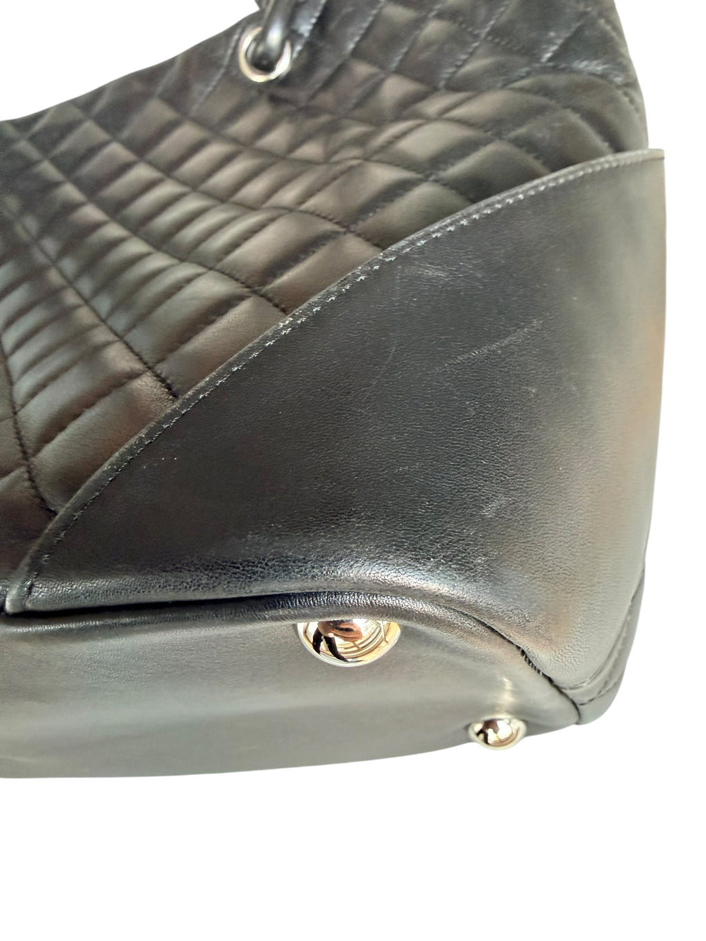 Chanel 2005-2006 Cambon Ligne Large Tote - Black & White CC Logo
