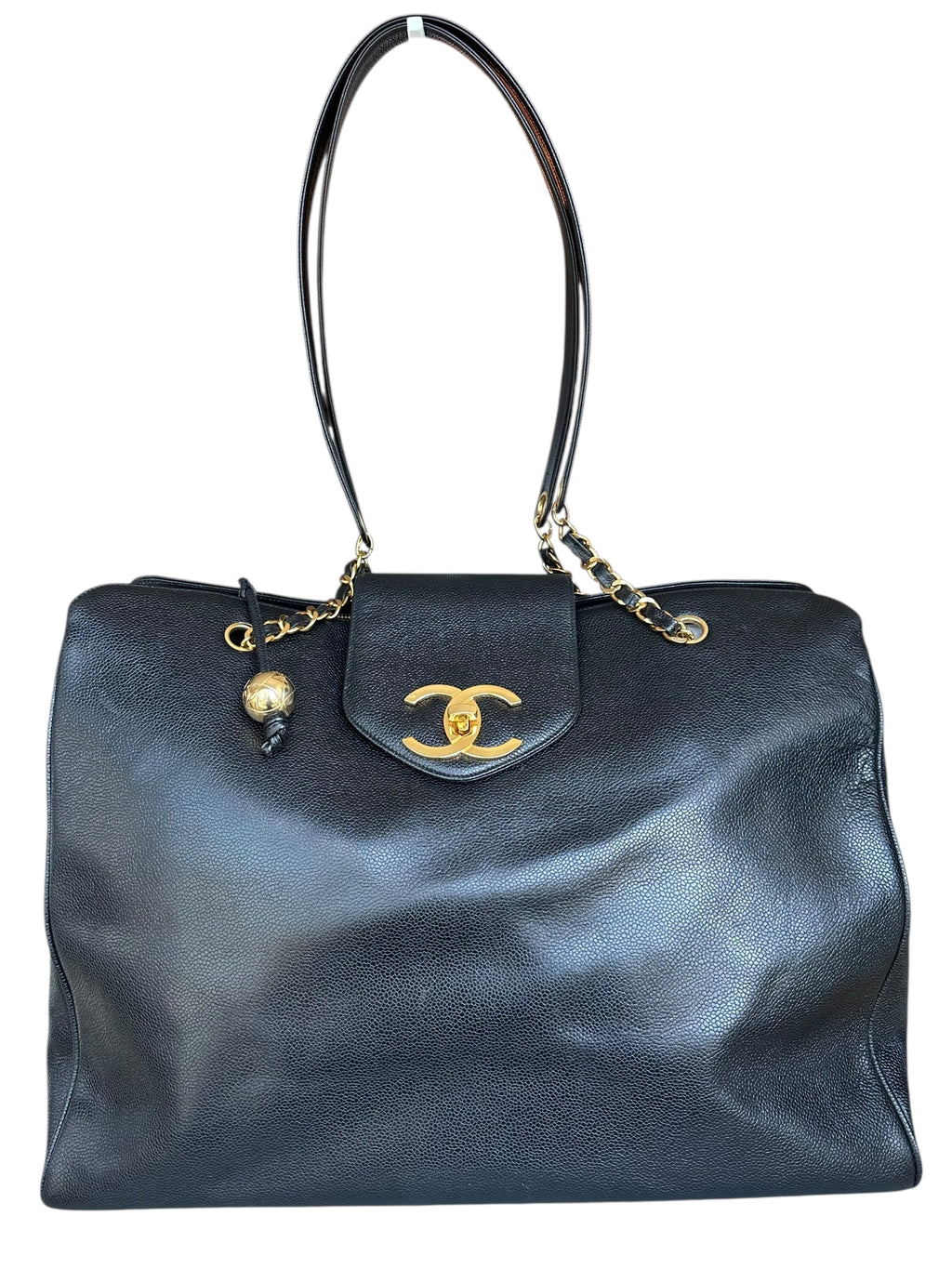 Chanel Supermodel Tote in Caviar Leather - Black, GHW