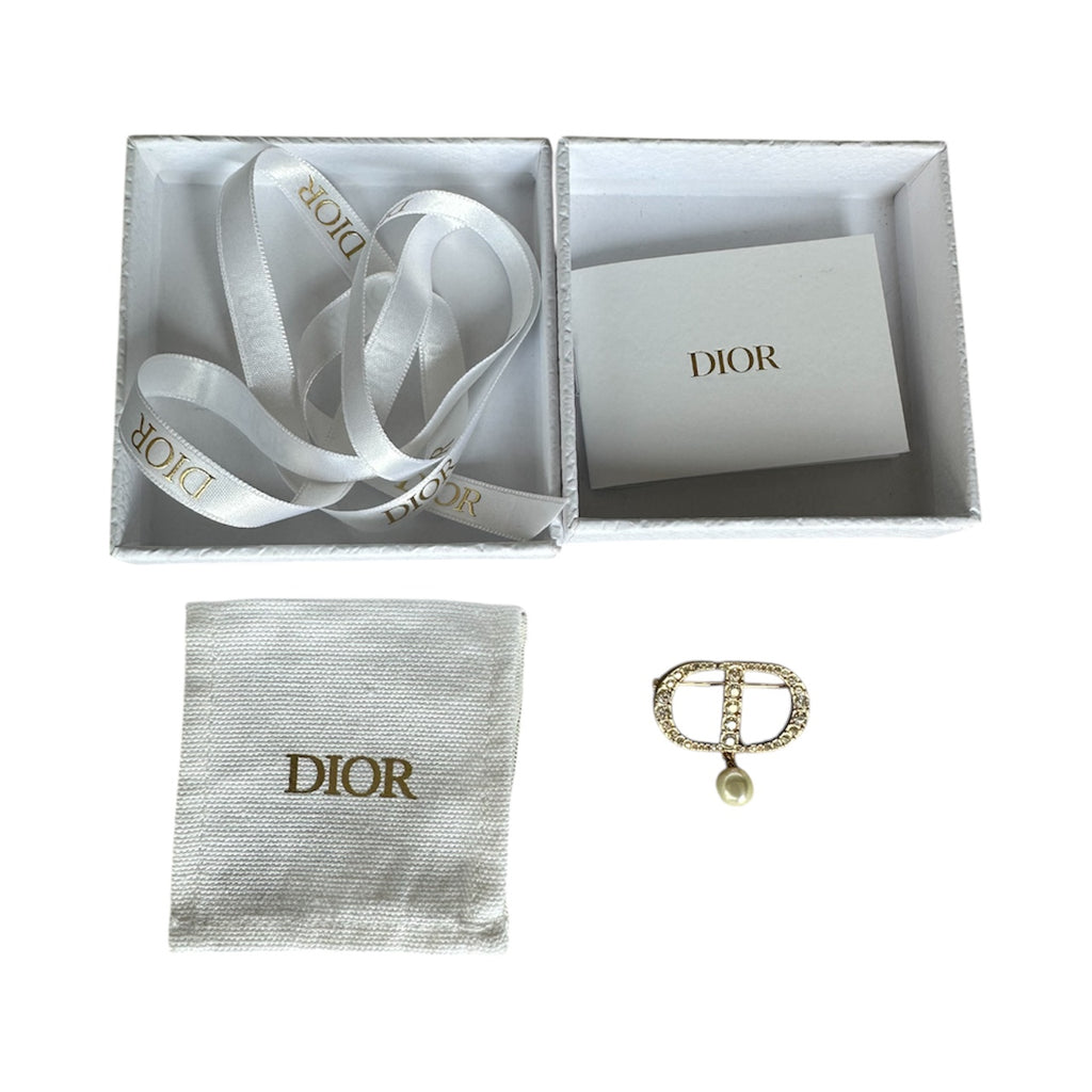 Christian Dior Petit CD Brooch
