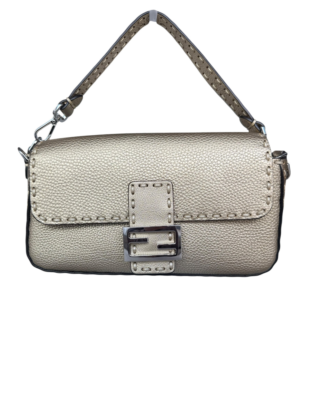Fendi Baguette Selleria - Gold Leather