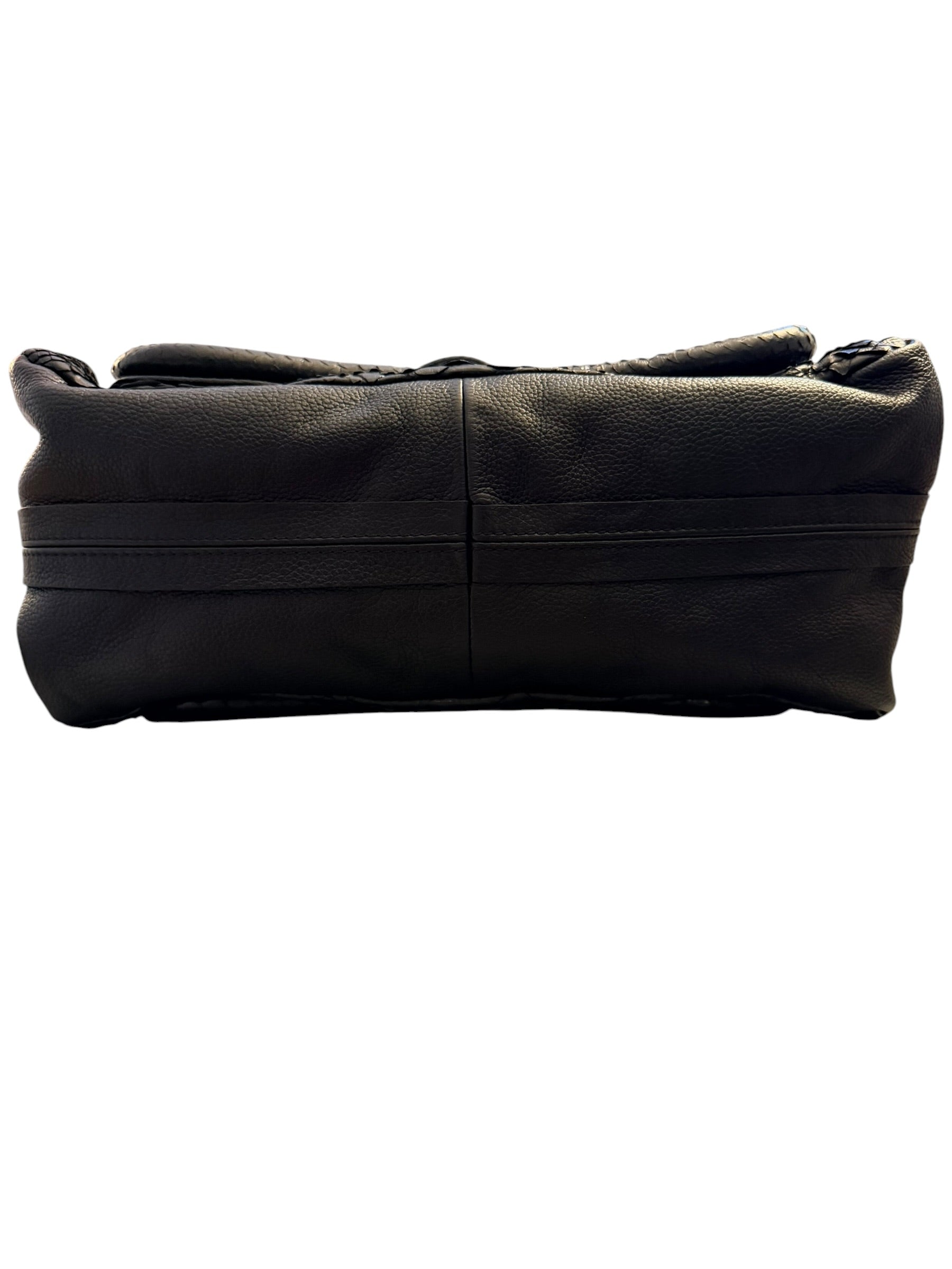 Chloé Black Python Paraty Bag