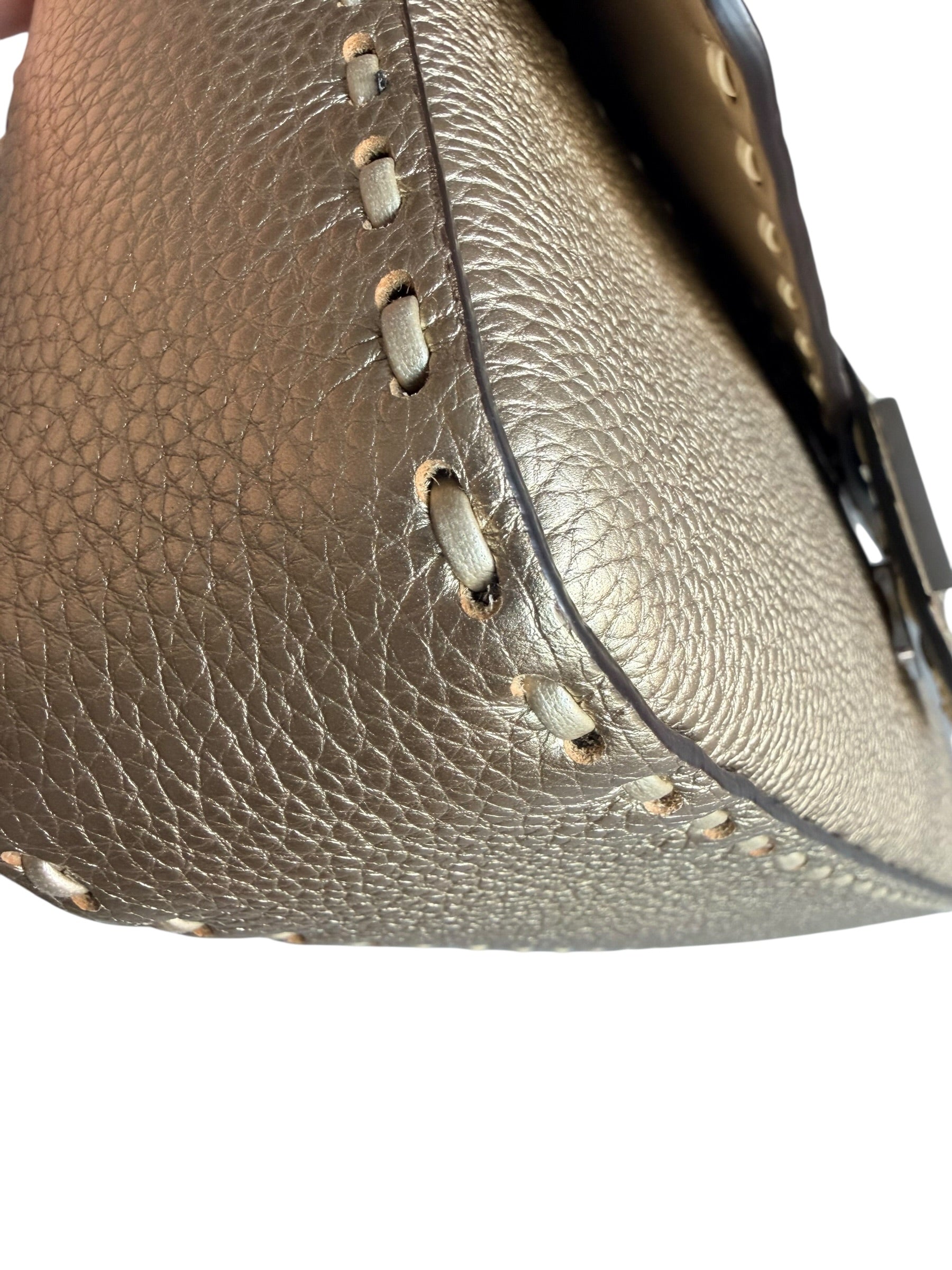 Fendi Baguette Selleria - Gold Leather