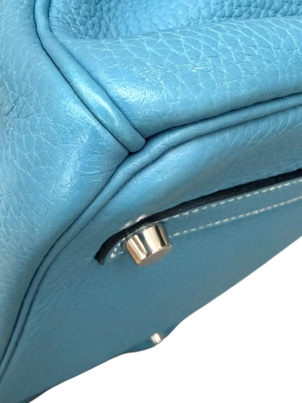 Hermes Birkin 35 Taurillon Clemence Leather - Blue Jean, PHW