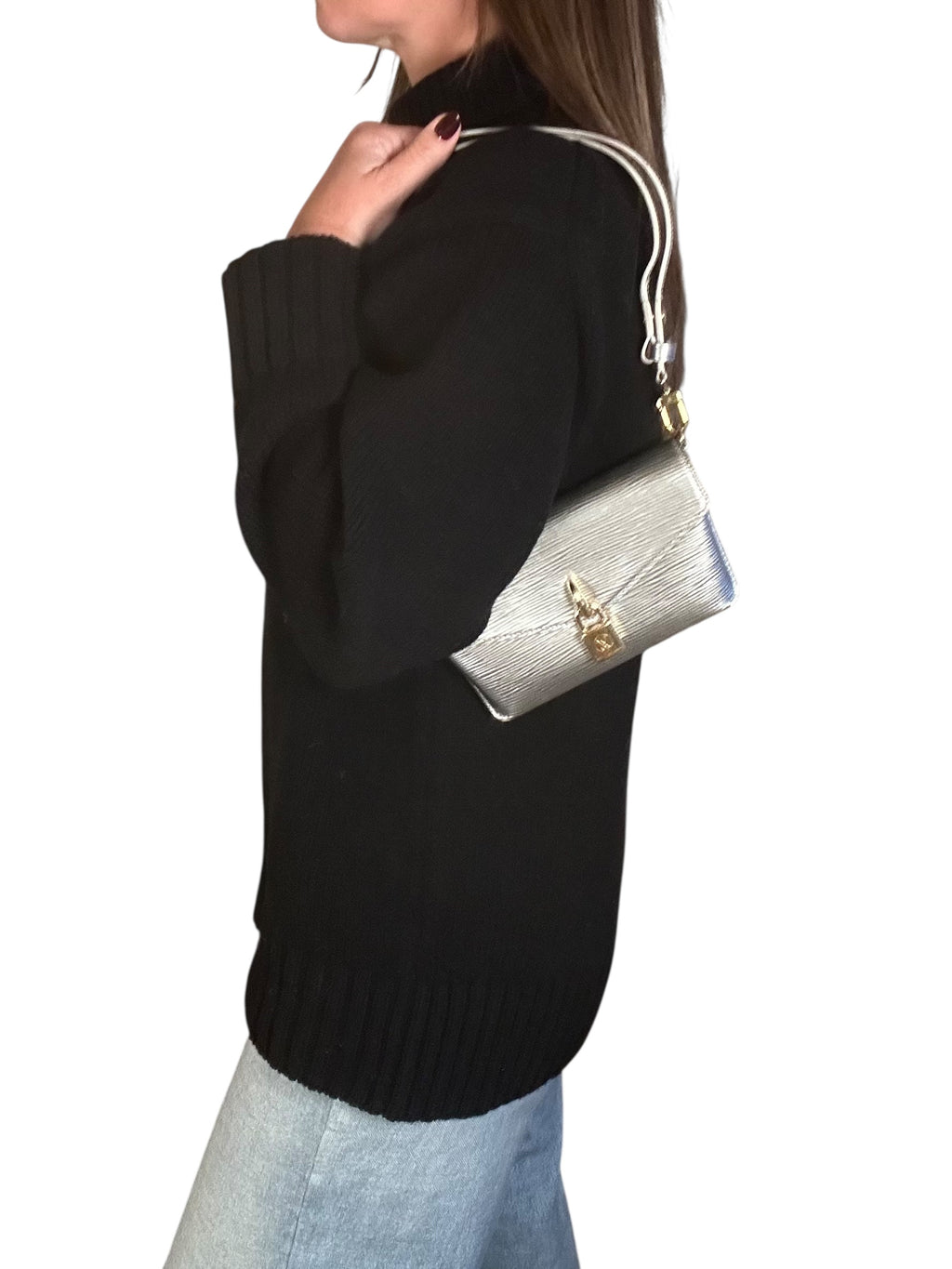Louis Vuitton Padlock on Strap Epi Leather Chain Shoulder Bag - Silver, GWH