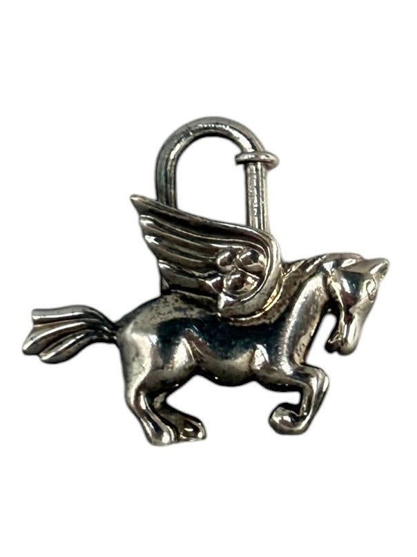Hermés Pegasus Cadena Lock Charm in Palladium